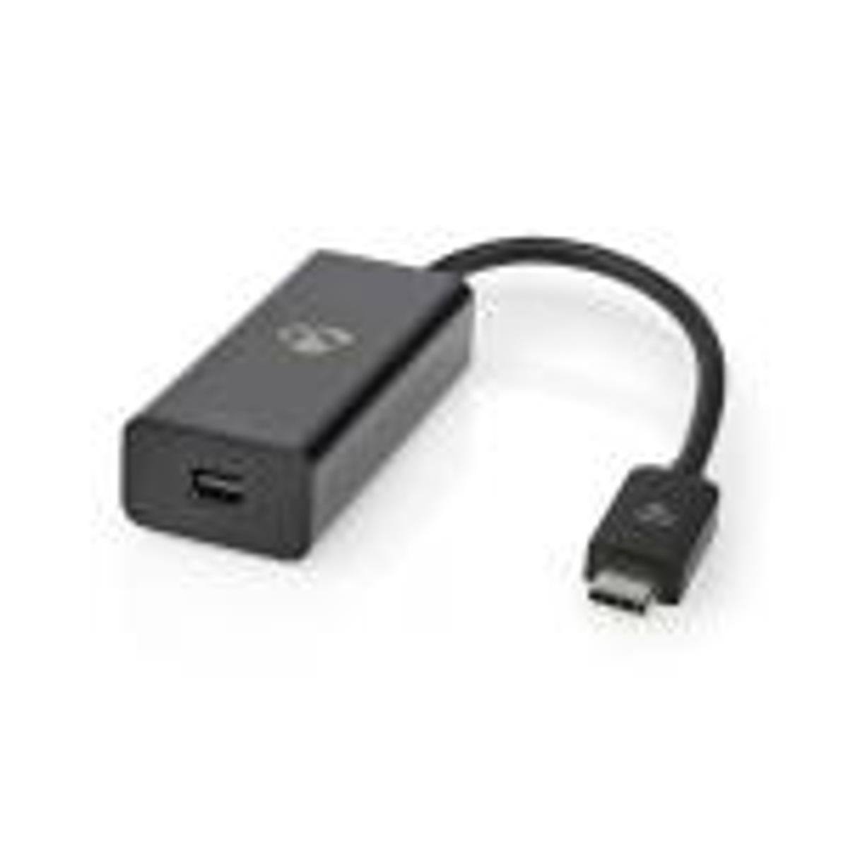 USB-adapter | USB 3.2 Gen 1 | USB Type-C Han | Mini DisplayPort | 0.20 m | Runde | Nikkelplateret | PVC | Sort | Plastikpose