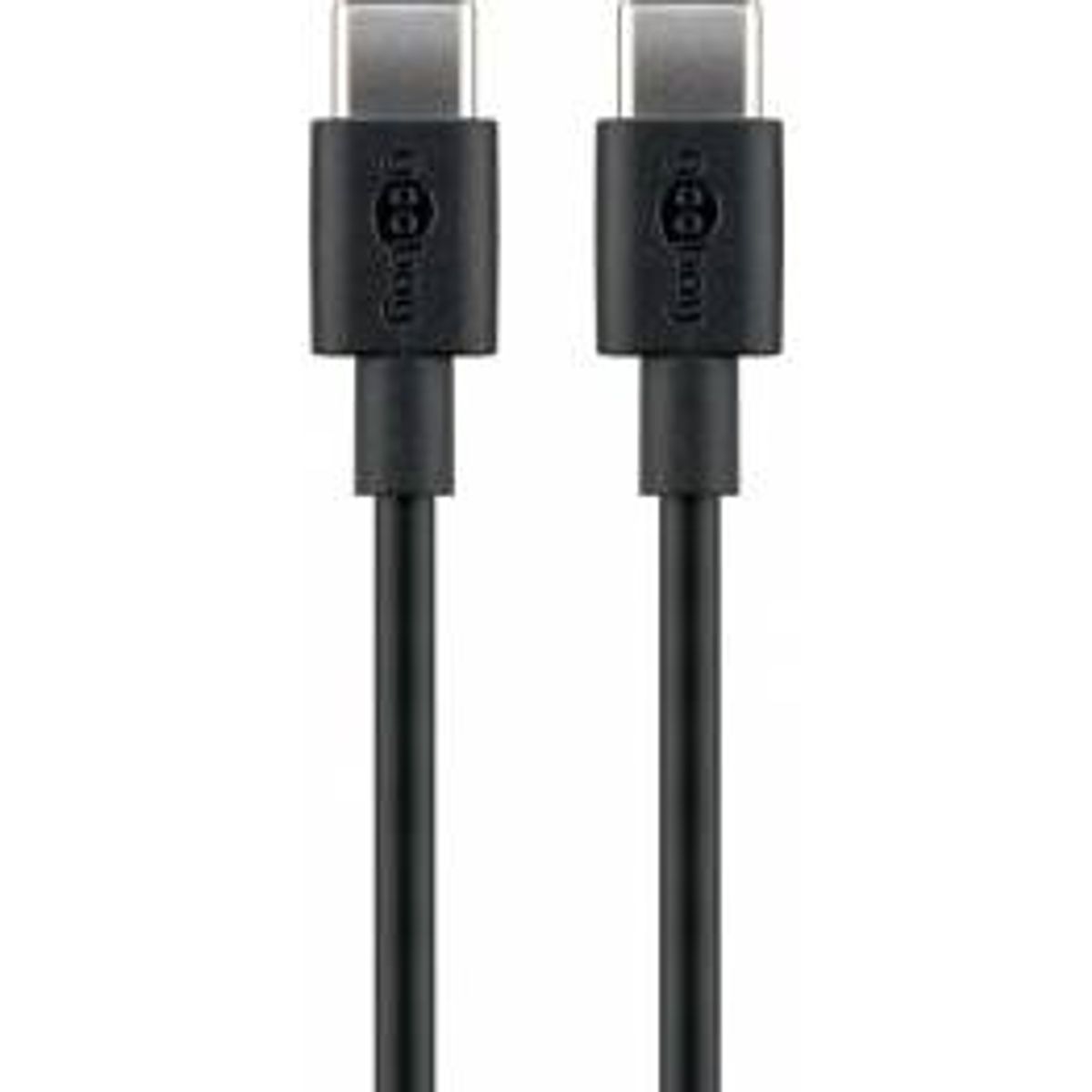 USB-C data- og opladningskabel 60W fra Goobay - 2m - Sort