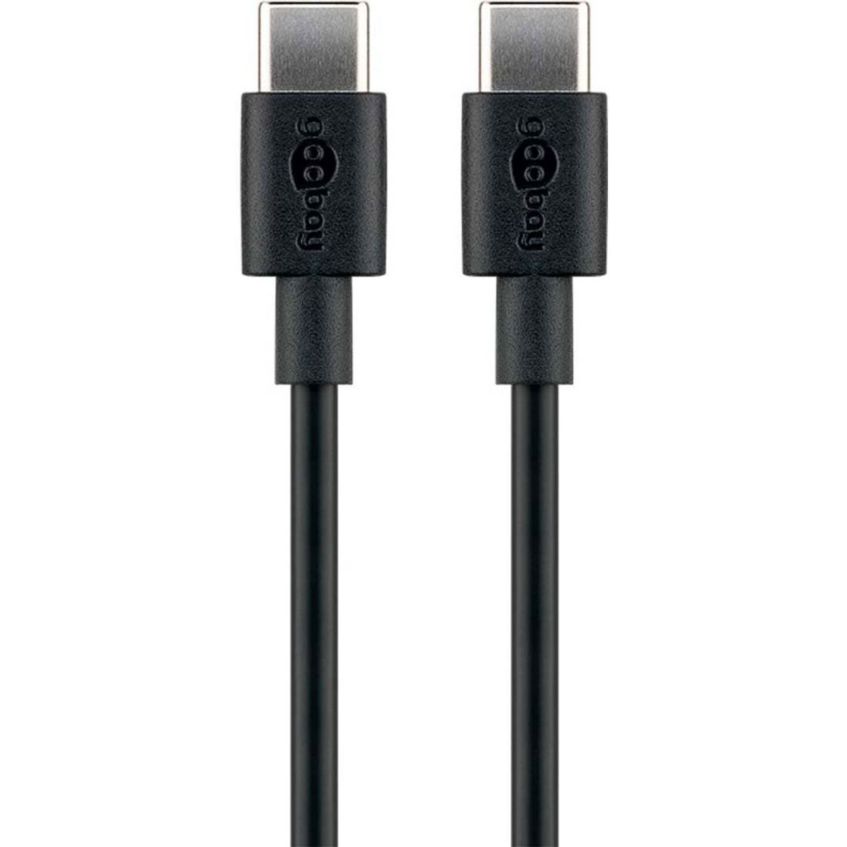 USB-C Kabel - 3.0A - 2m - Sort - Universal (51243)