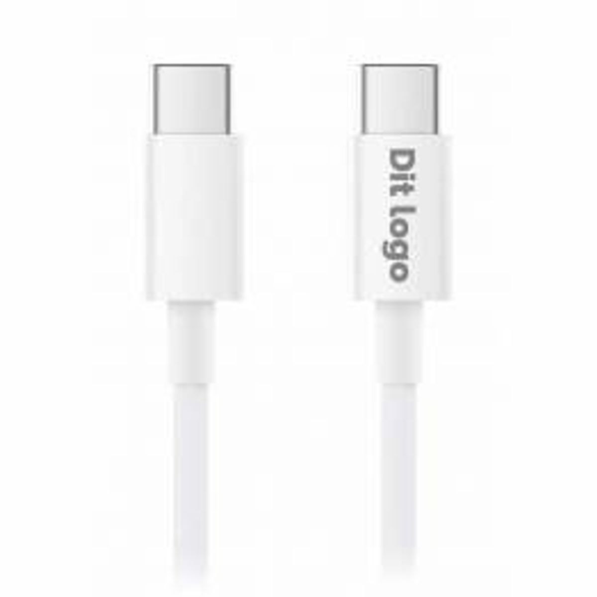 USB-C kabel med logo - 1 meter - 100 stk. - 3 ugers produktionstid - 100W