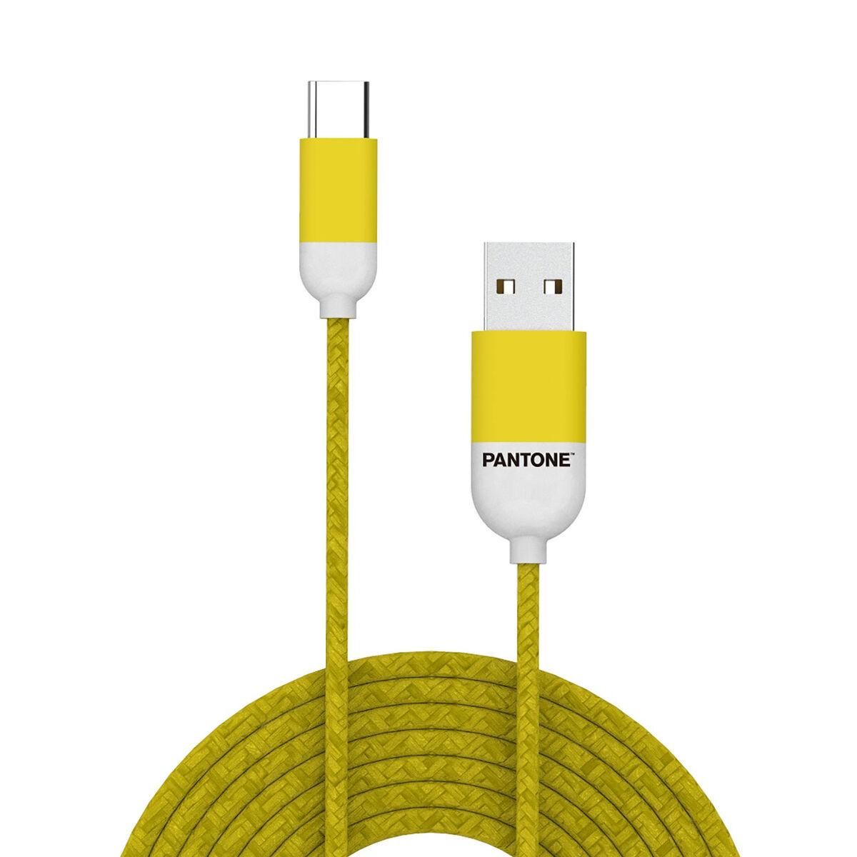 USB-C-kabel til USB Celly PT-TC001-5Y Gul 1,5 m