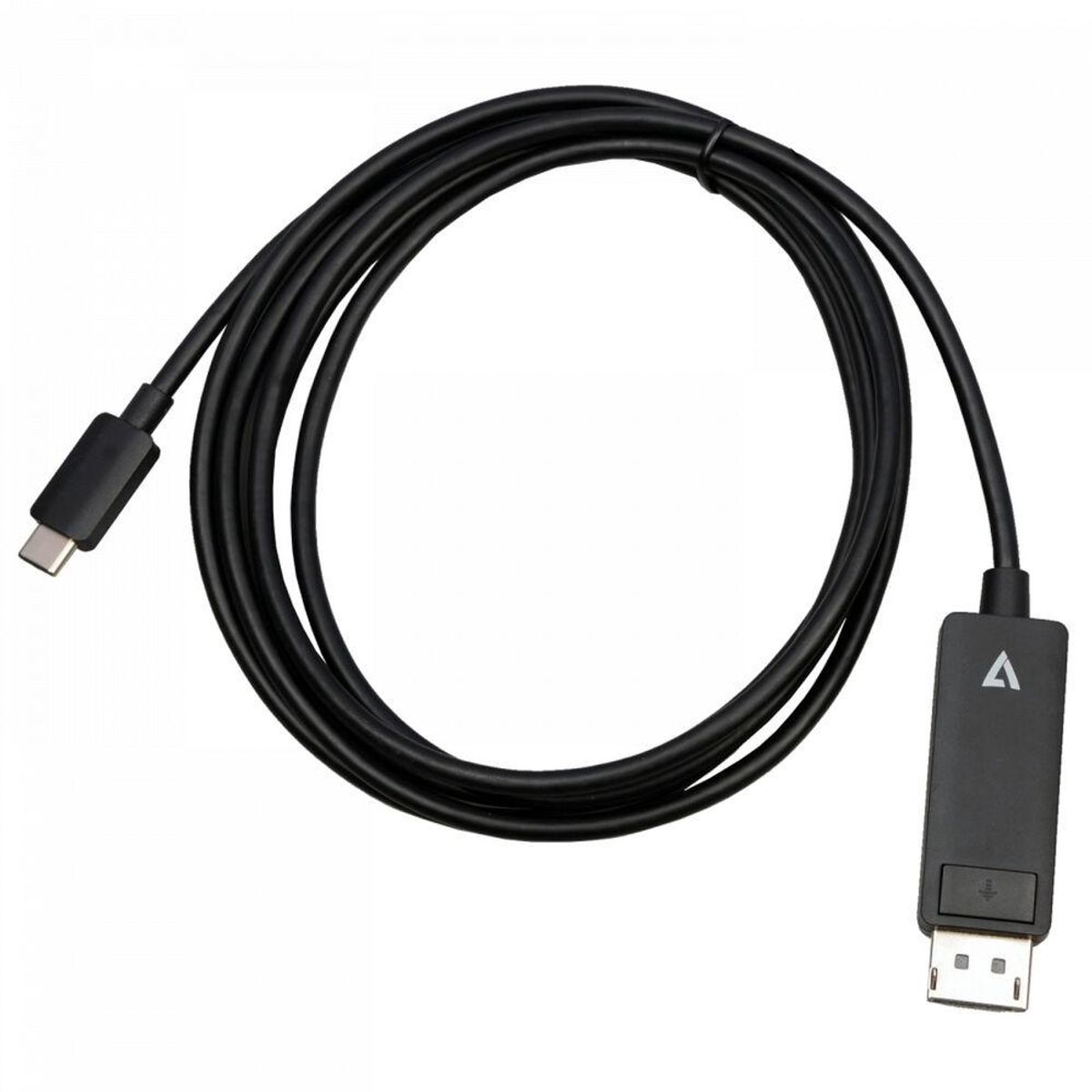 USB C til DisplayPort-adapter V7 V7USBCDP14-2M (2 m) 8K Ultra HD