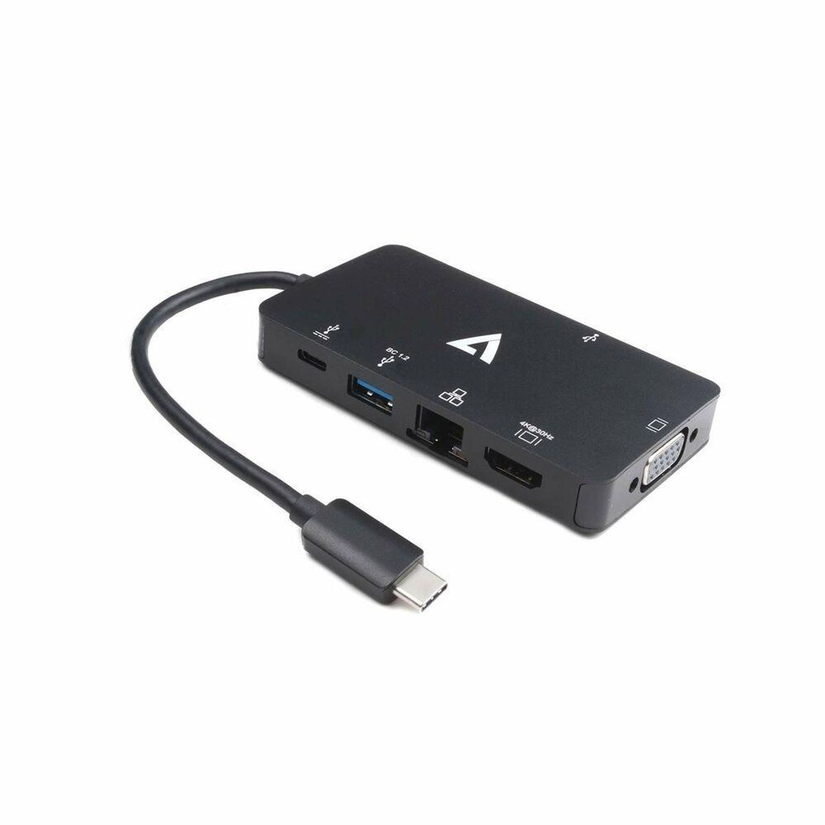 USB C til HDMI-adapter V7 V7UC-2HDMI-BLK Sort