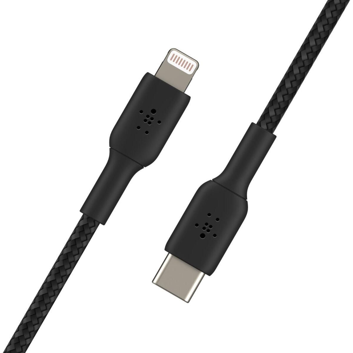 USB-C til Lightning-kabel Belkin CAA004BT2MBK 2 m Sort