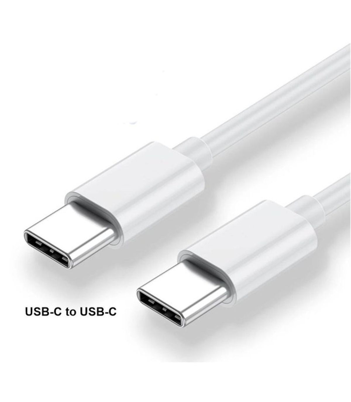 USB-C til USB-C kabel - Power Delivery (USB-PD) Hvid Gummi - 100 cm (3A/20V/65W USB-PD)