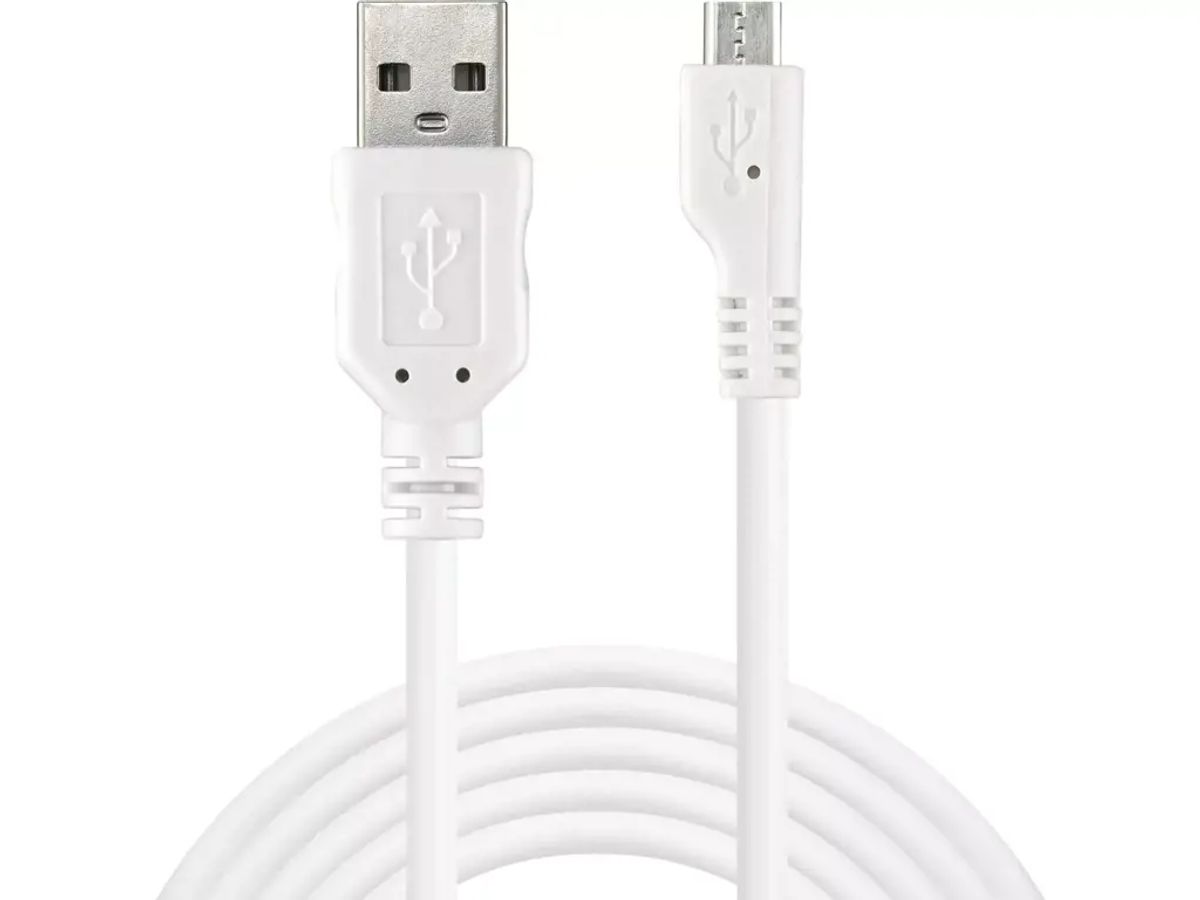 Usb Kabel Micro Hvid 3 Meter