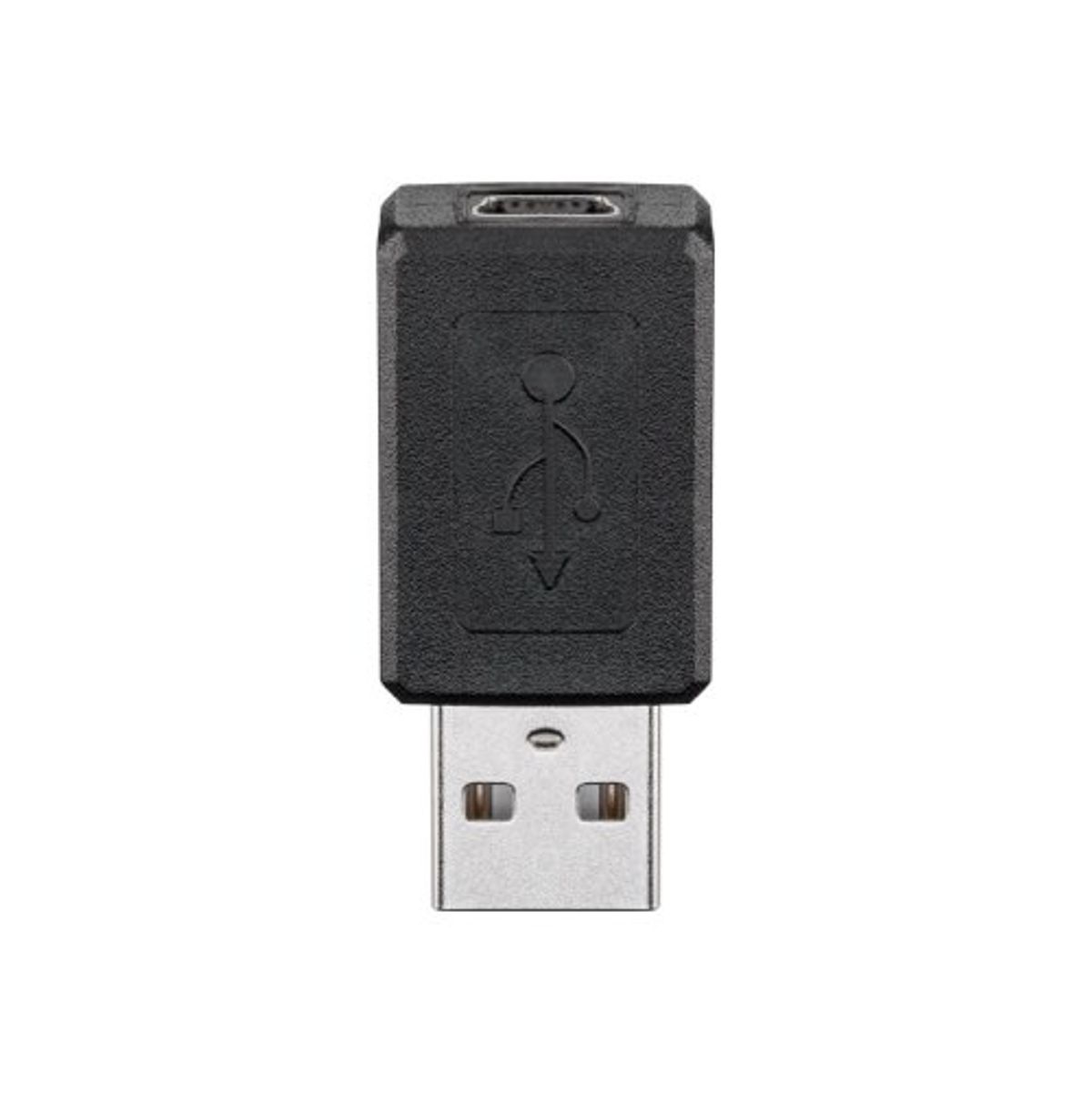 USB Mini-B(5-pin) til USB-A adapter (hun/han) (Sort) - 0,1 m - Goobay