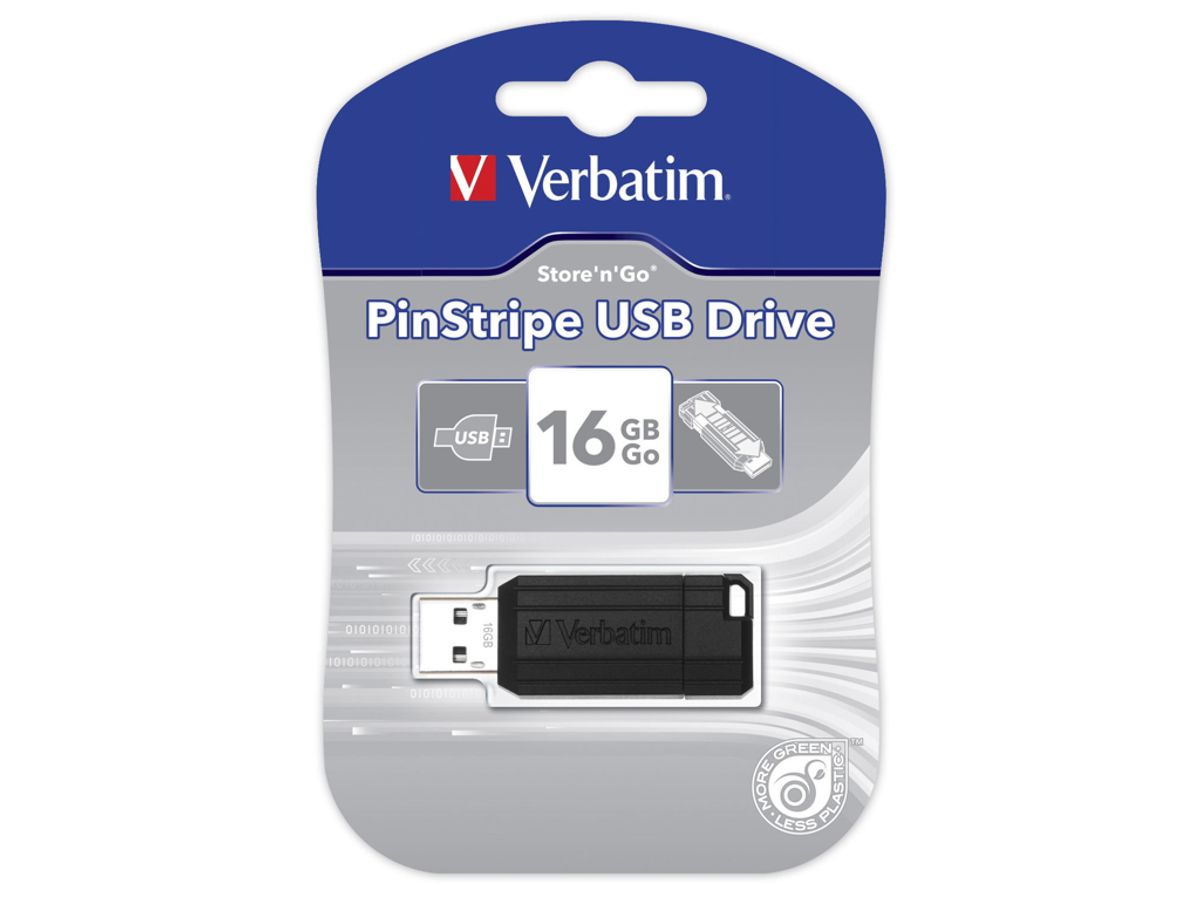 USB Nøgle 2,0 Pinstripe 16 gb