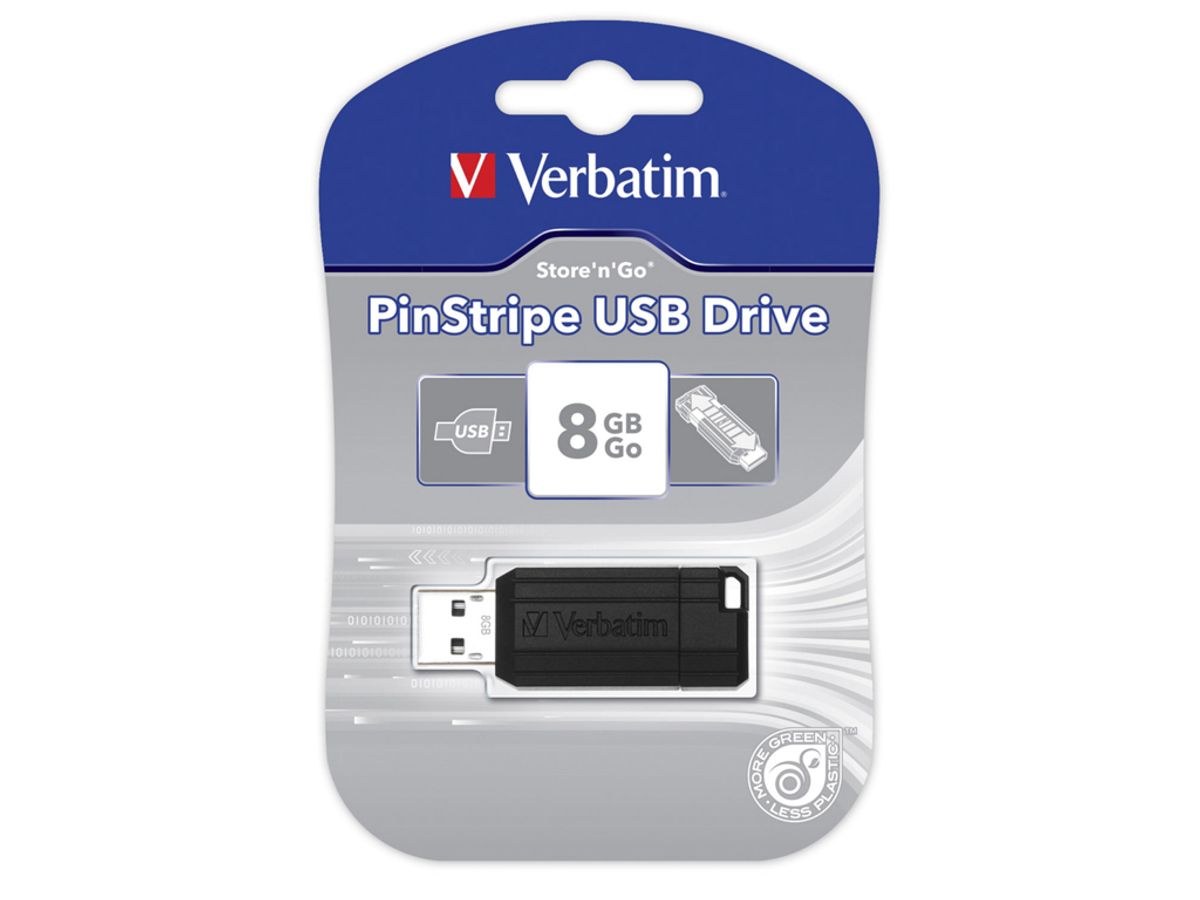 USB Nøgle 2.0 Pinstripe 8 gb