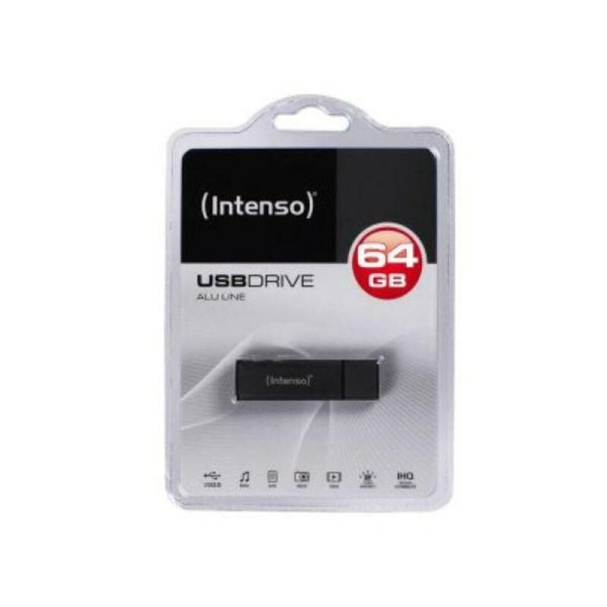 USB og Micro USB Memory Stick INTENSO ALU LINE 64 GB Antracit 64 GB USB-stik