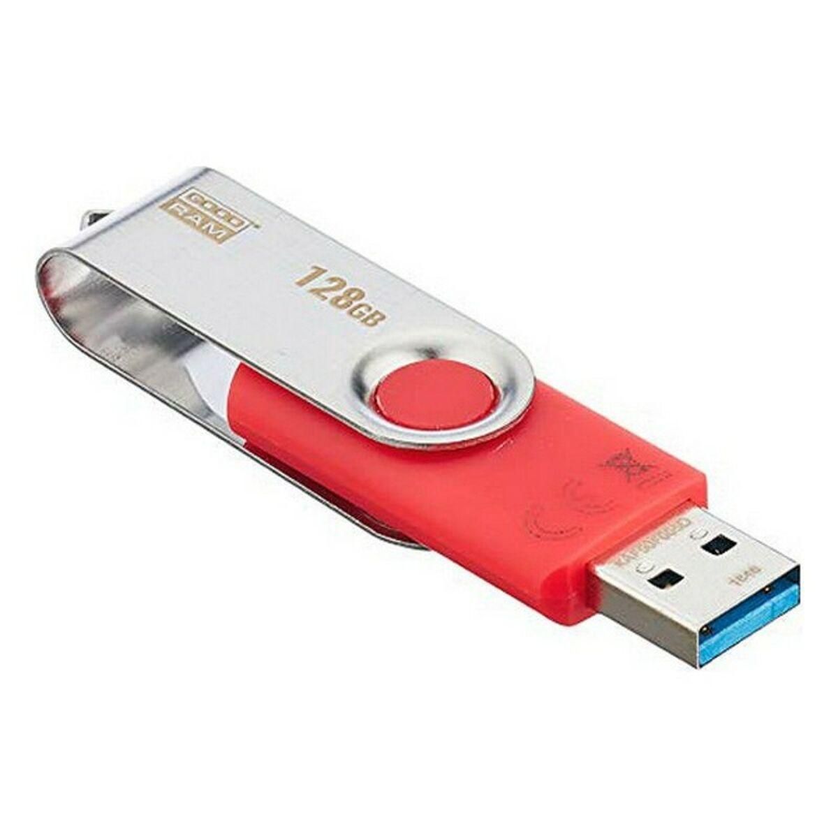 USB stick GoodRam UTS3 USB 3.1 Sort 128 GB Rød