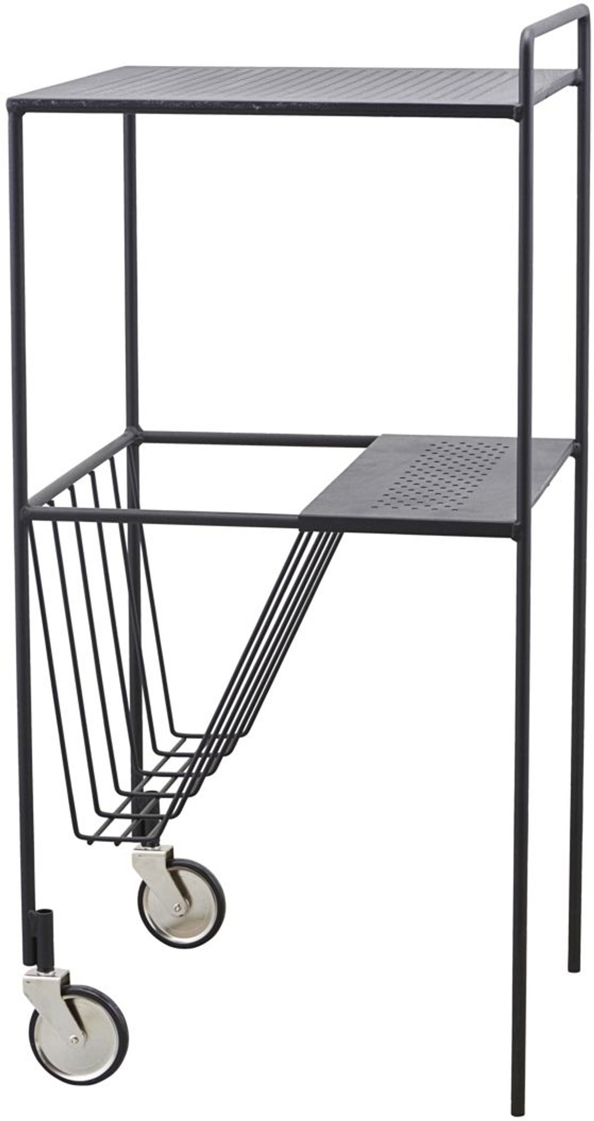 Use, Trolley, sort, H75x35x35 cm