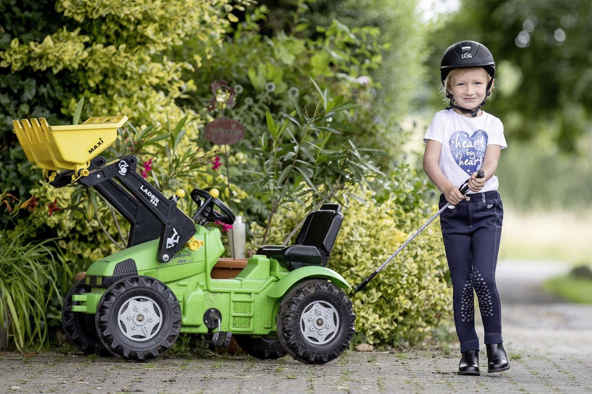 USG "Lilly" ridebukser - knæ grip Mørk blå 98/104