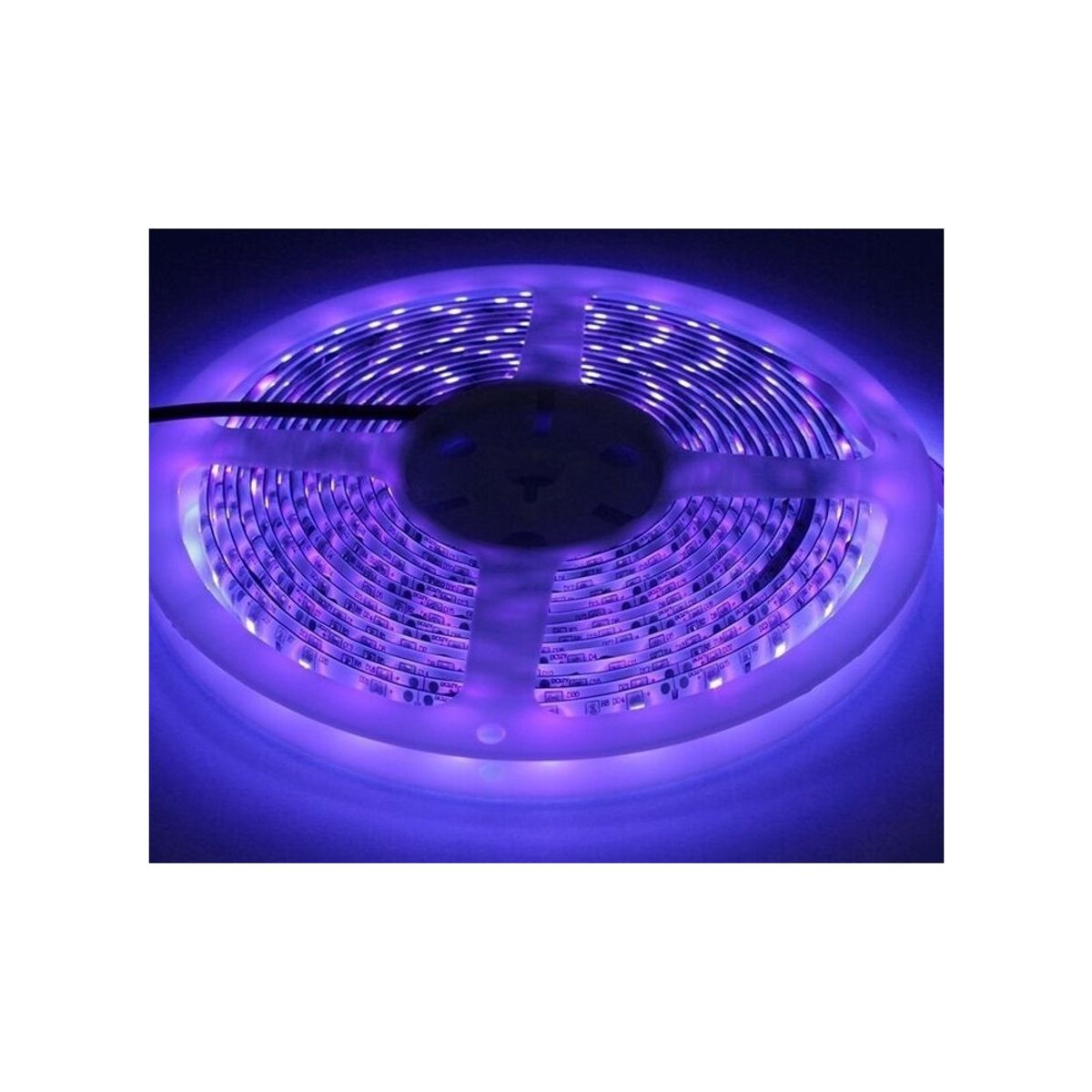 UV 400 nm 10W/m 24V LED strip - 5m, IP20, 120 LED pr. meter