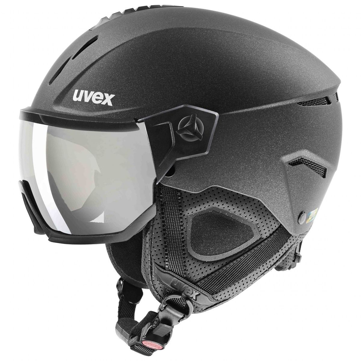 Uvex Instinct Visor, skihjelm med visir, sort