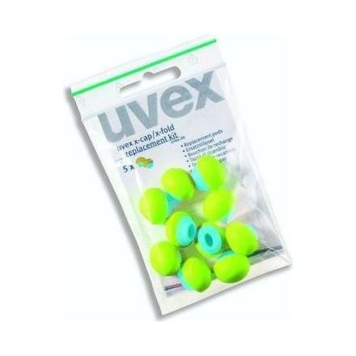 Uvex X-Cap udskiftningspropper 5 par