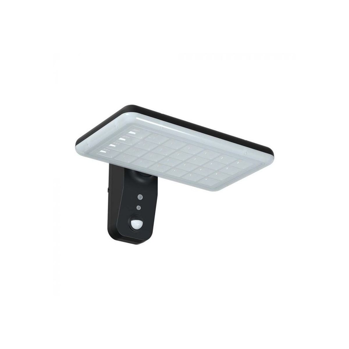 V-Tac 15W Solcelle væglampe LED - Sort, sensor, IP65 - Kulør : 2-i-1