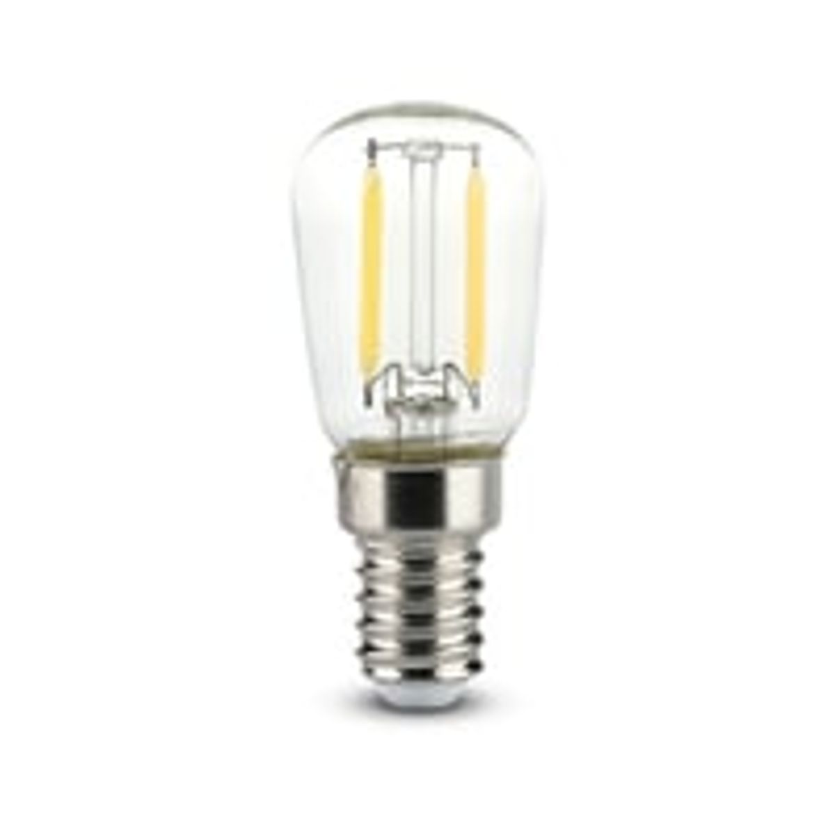 V-Tac 2W LED kleskabspre - Kultrd, ST26, E14 - Erstatning for 20W - 230V - 200lm - RA80