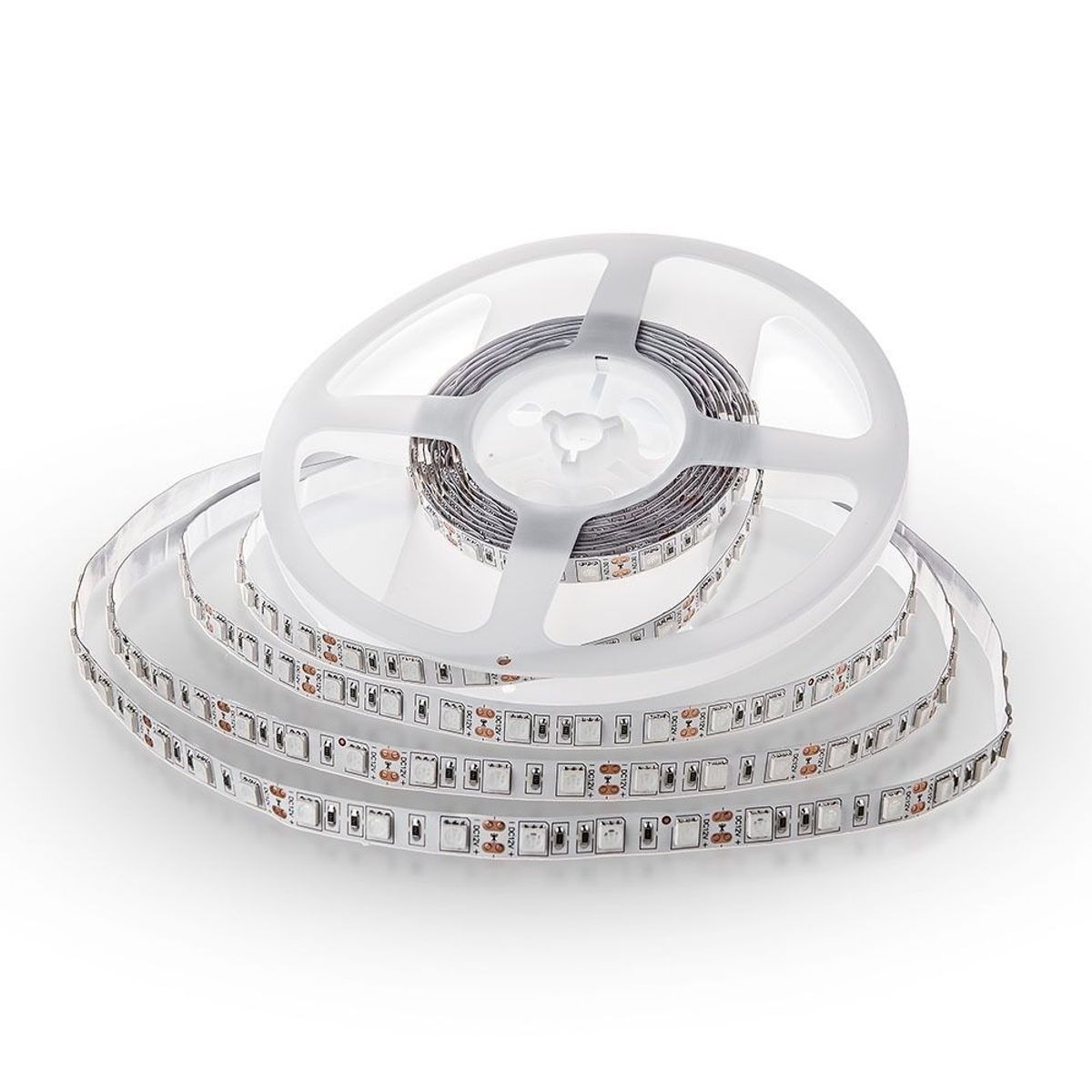 V-Tac 9W/m LED strip - 5m, IP20, 24V, 60 LED pr. meter - Dæmpbar : Dæmpbar, Kulør : Kold