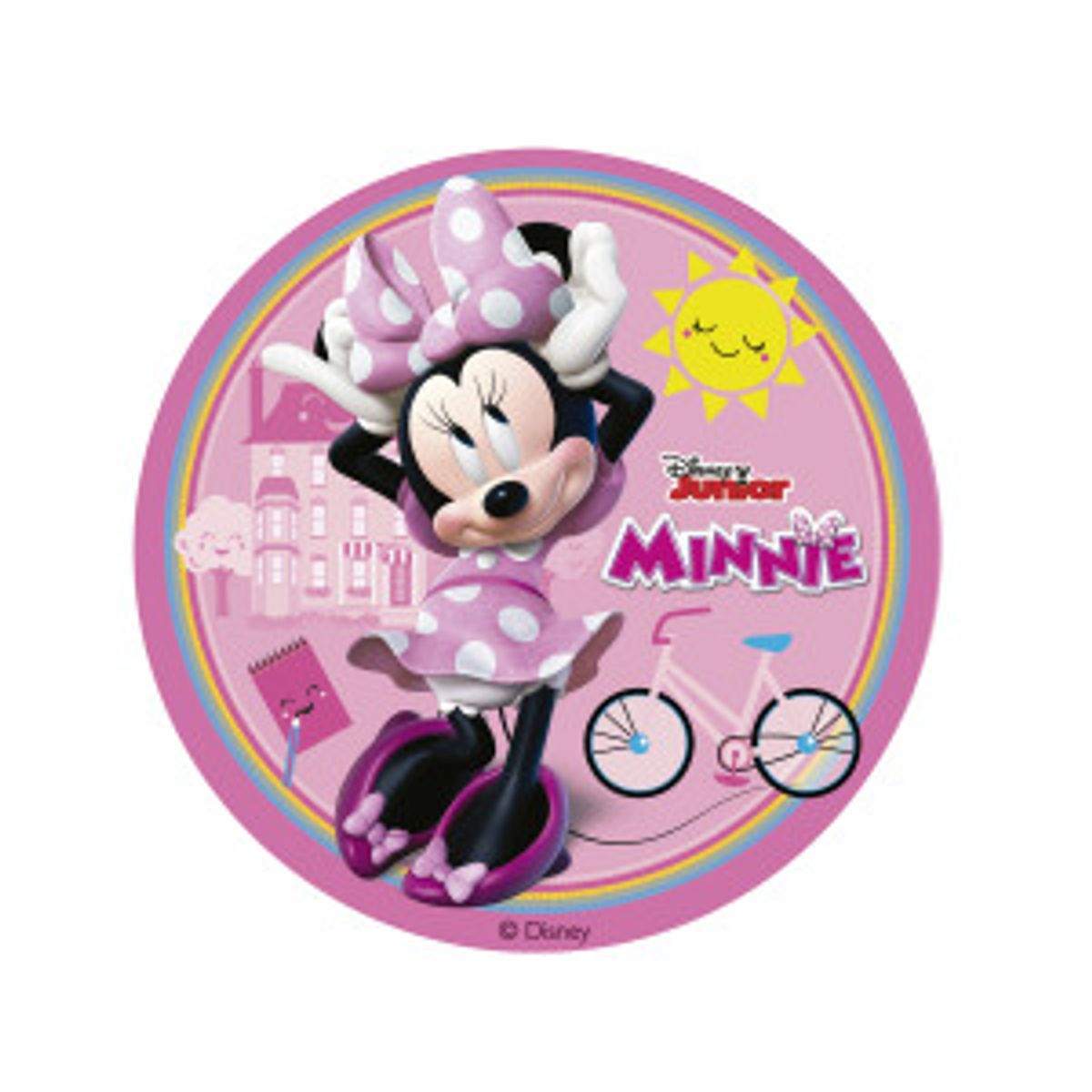 Vaffelpapir Minnie Mouse sukkerfri Ø15,5 cm