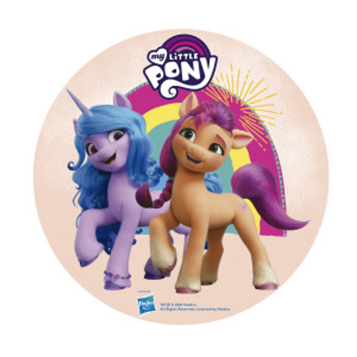 Vaffelpapir My Little Pony sukkerfri Ø20 cm