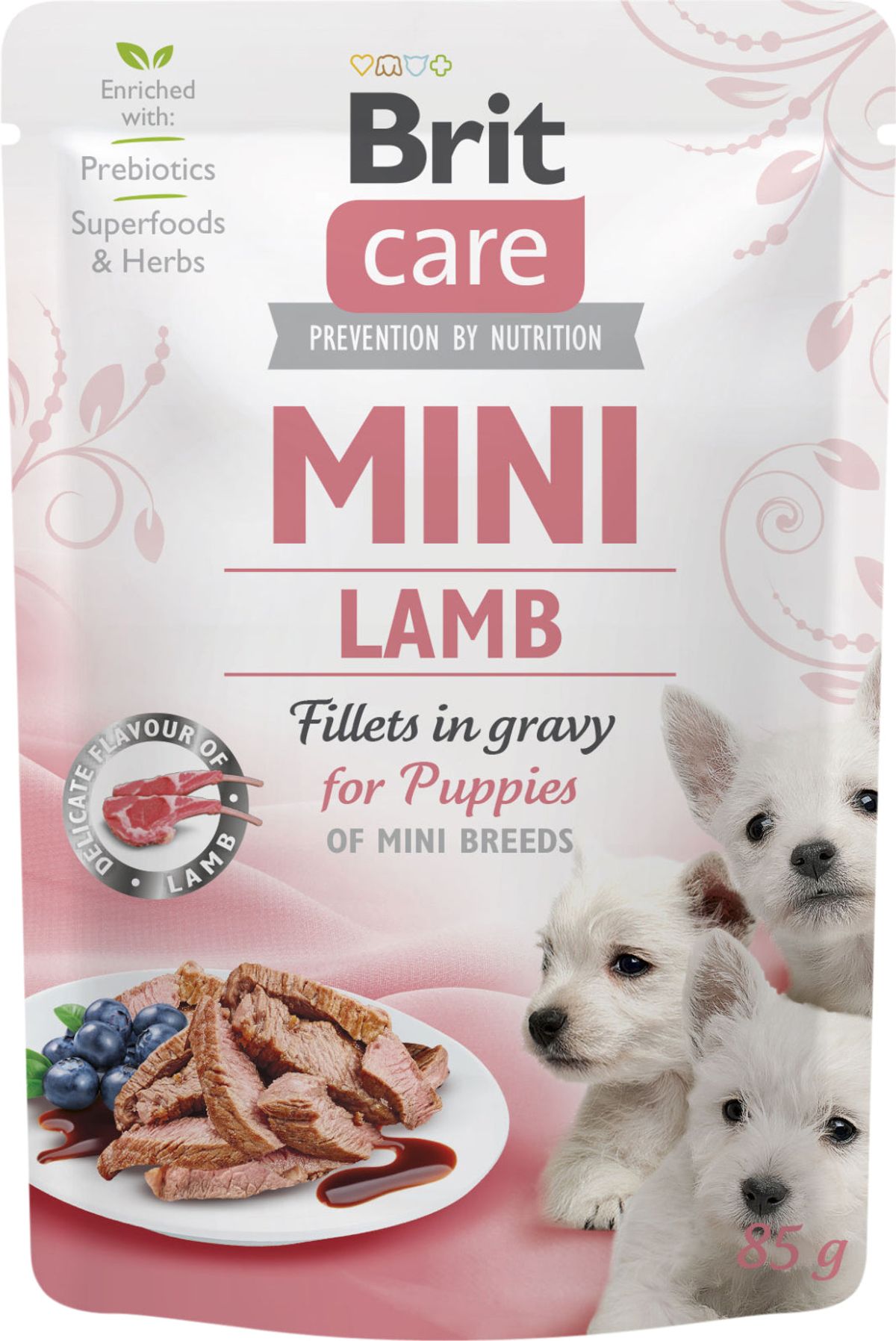 Vafo - Brit Care Mini Hvalp Fileter i sovs - Lam 85g - Hundefoder