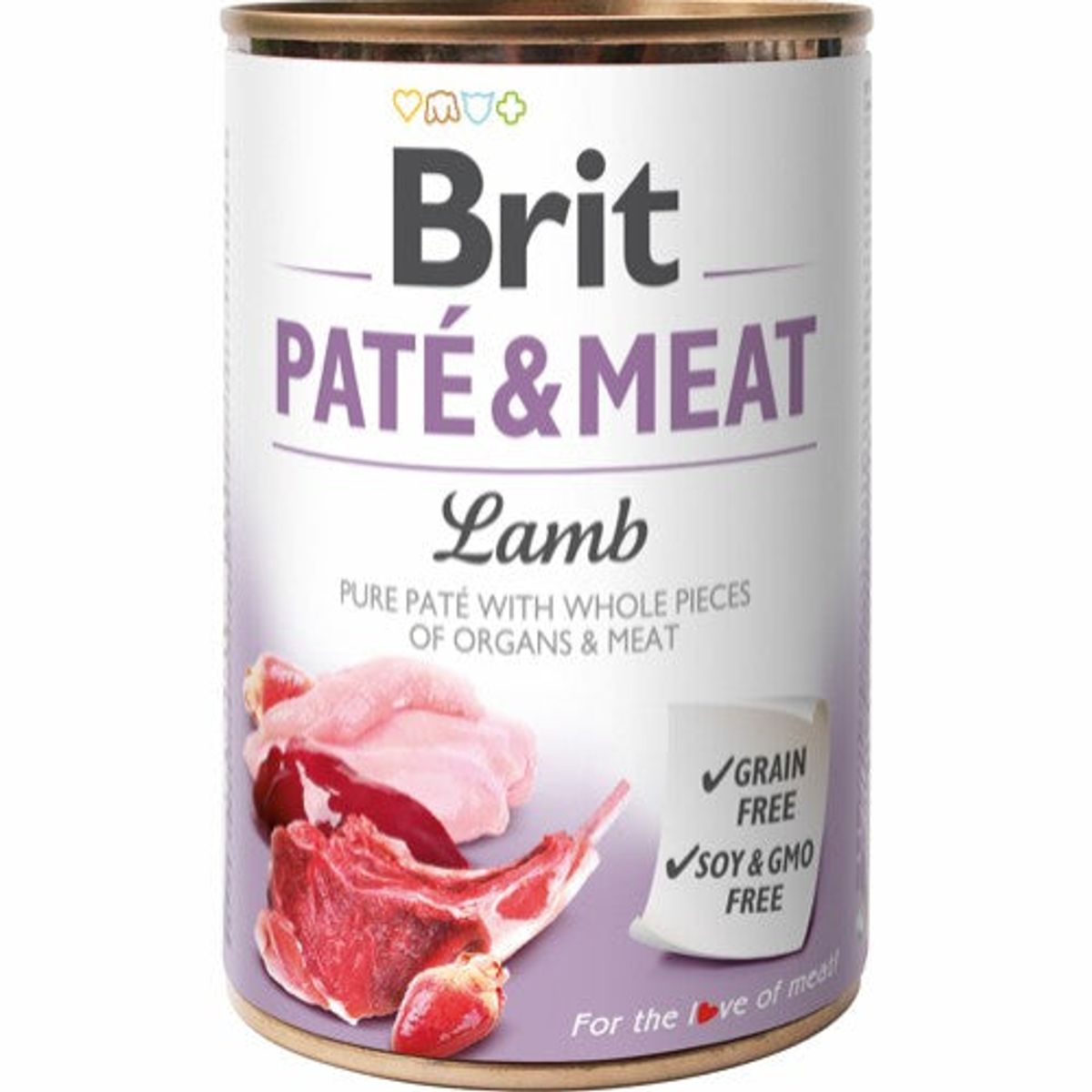 Vafo - Brit Paté & Meat Lam Vådfoder til hund, 400 Gr. - Hundefoder