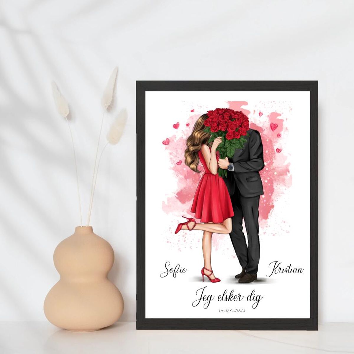 Valentins par - design selv plakat