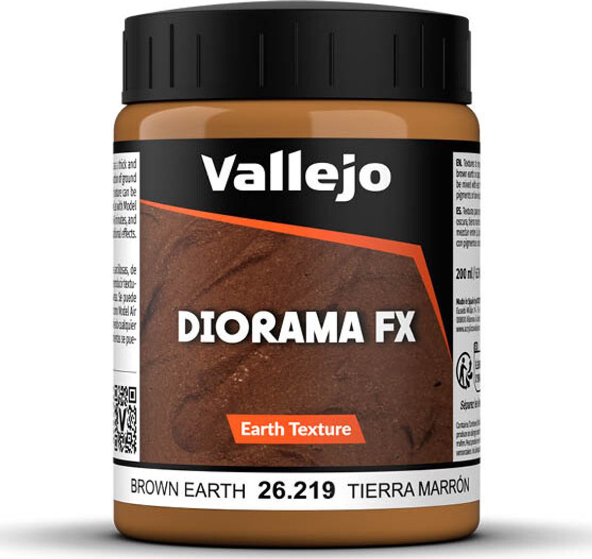 Vallejo - Diorama Fx - Earth Texture - Brown Earth - 200 Ml