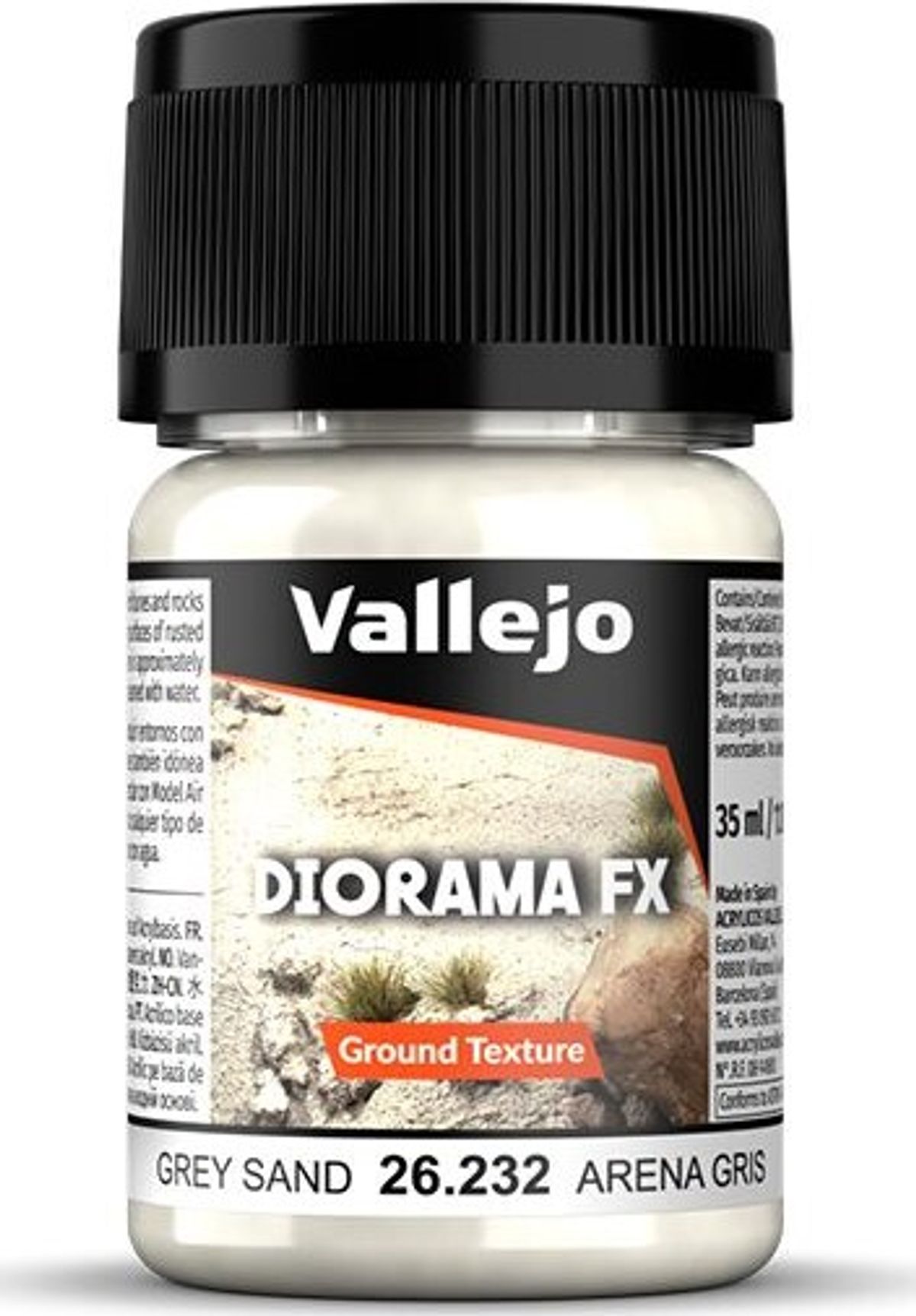 Vallejo - Diorama Fx - Ground Texture - Grey Sand - 30 Ml