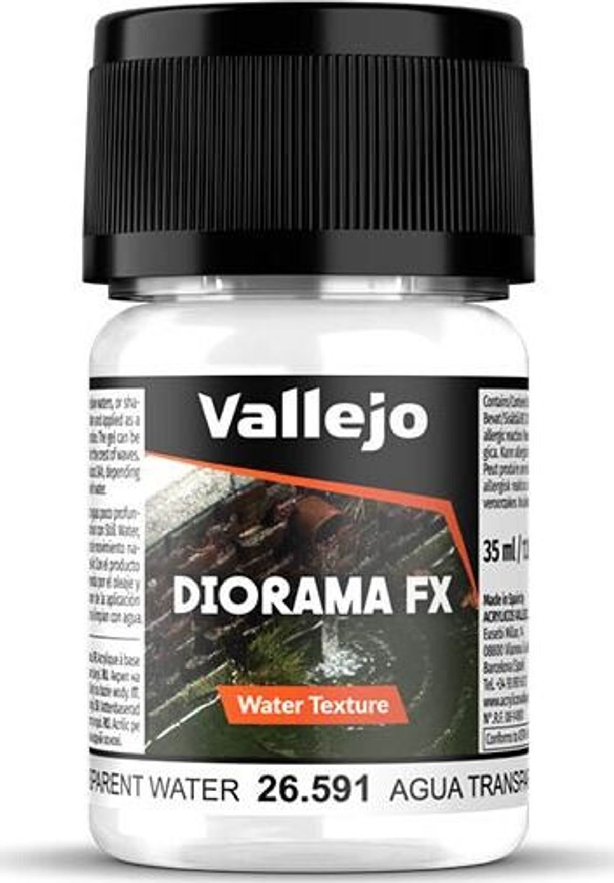 Vallejo - Diorama Fx - Water Texture - Transparent - 35 Ml