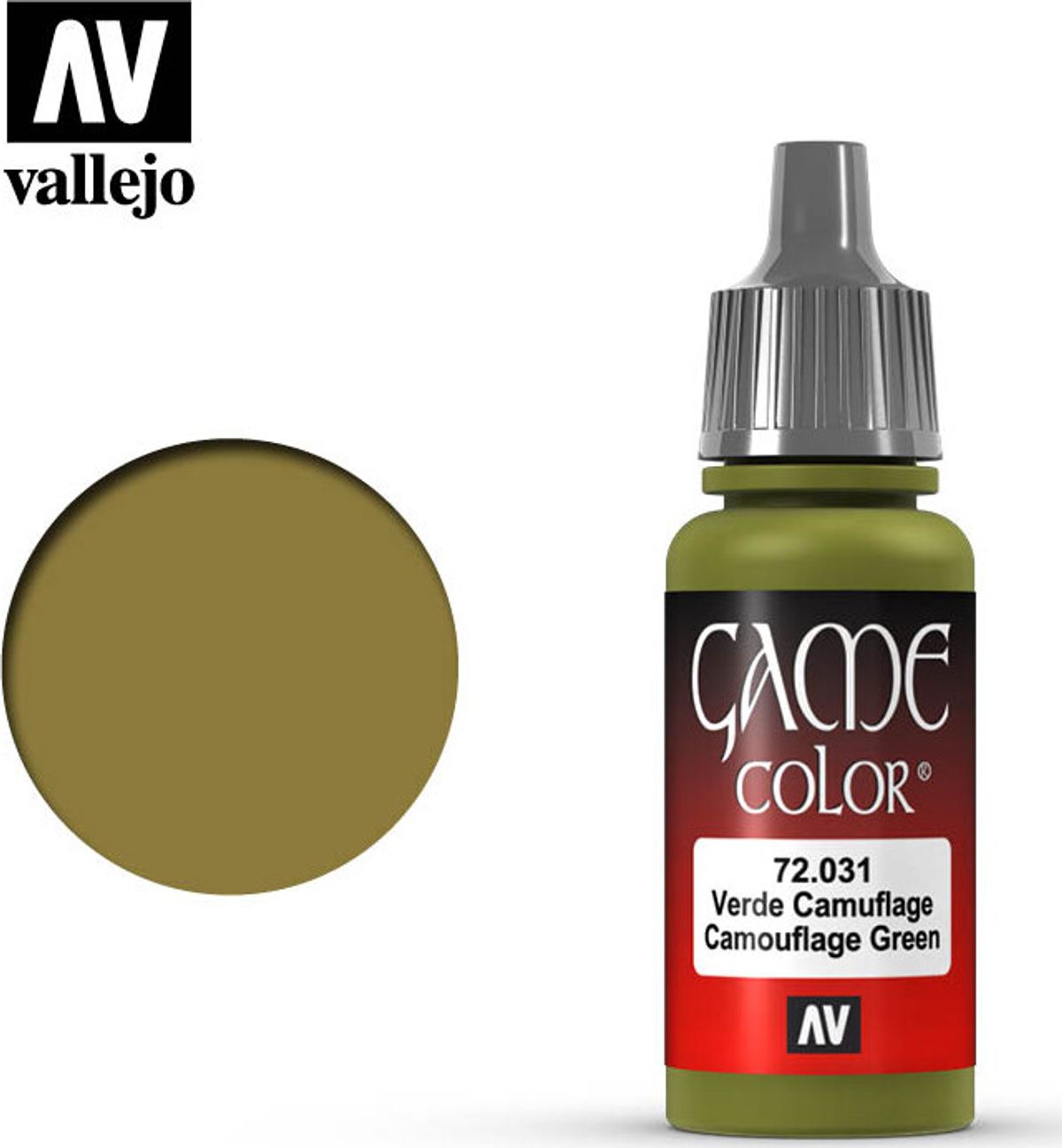 Vallejo - Game Color - Camouflage Green Mat - 18 Ml - 72031