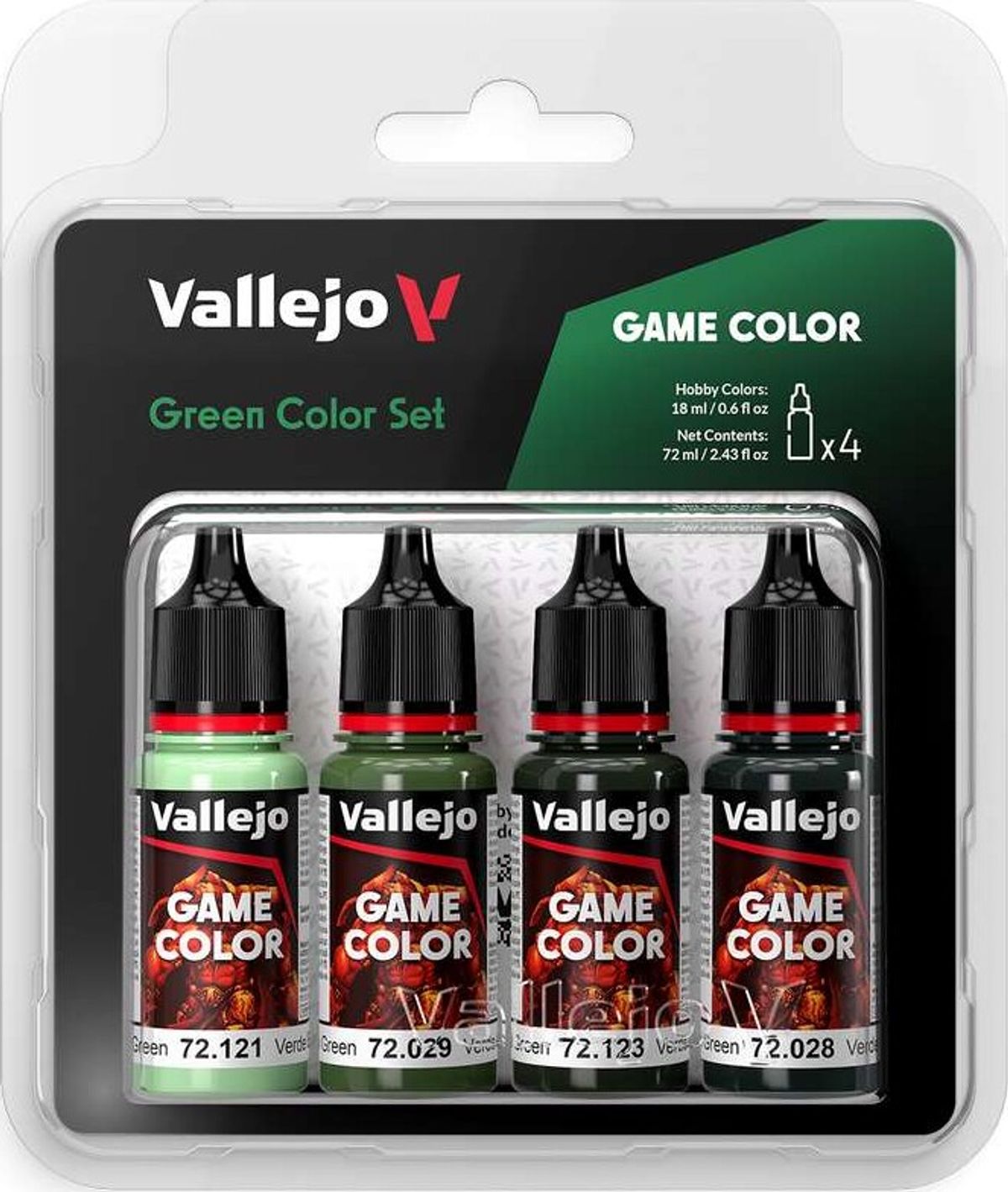 Vallejo - Game Color - Green Color Set - 4x18 Ml