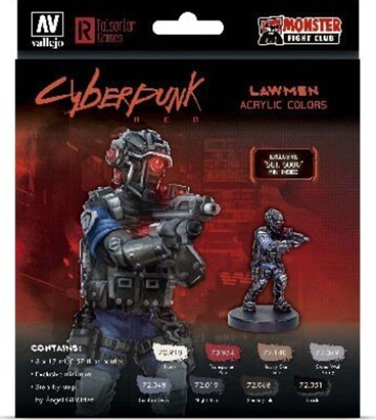 Vallejo - Game Color Maling Sæt - Cyberpynk Lawmen - 8x17 Ml