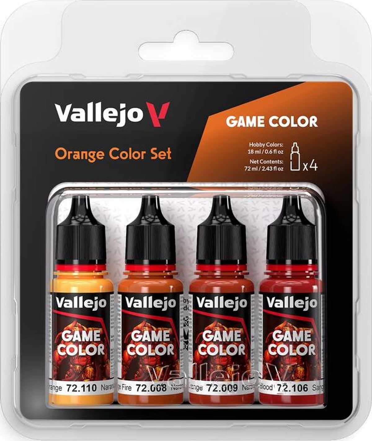 Vallejo - Game Color - Orange Color Set - 4x18 Ml