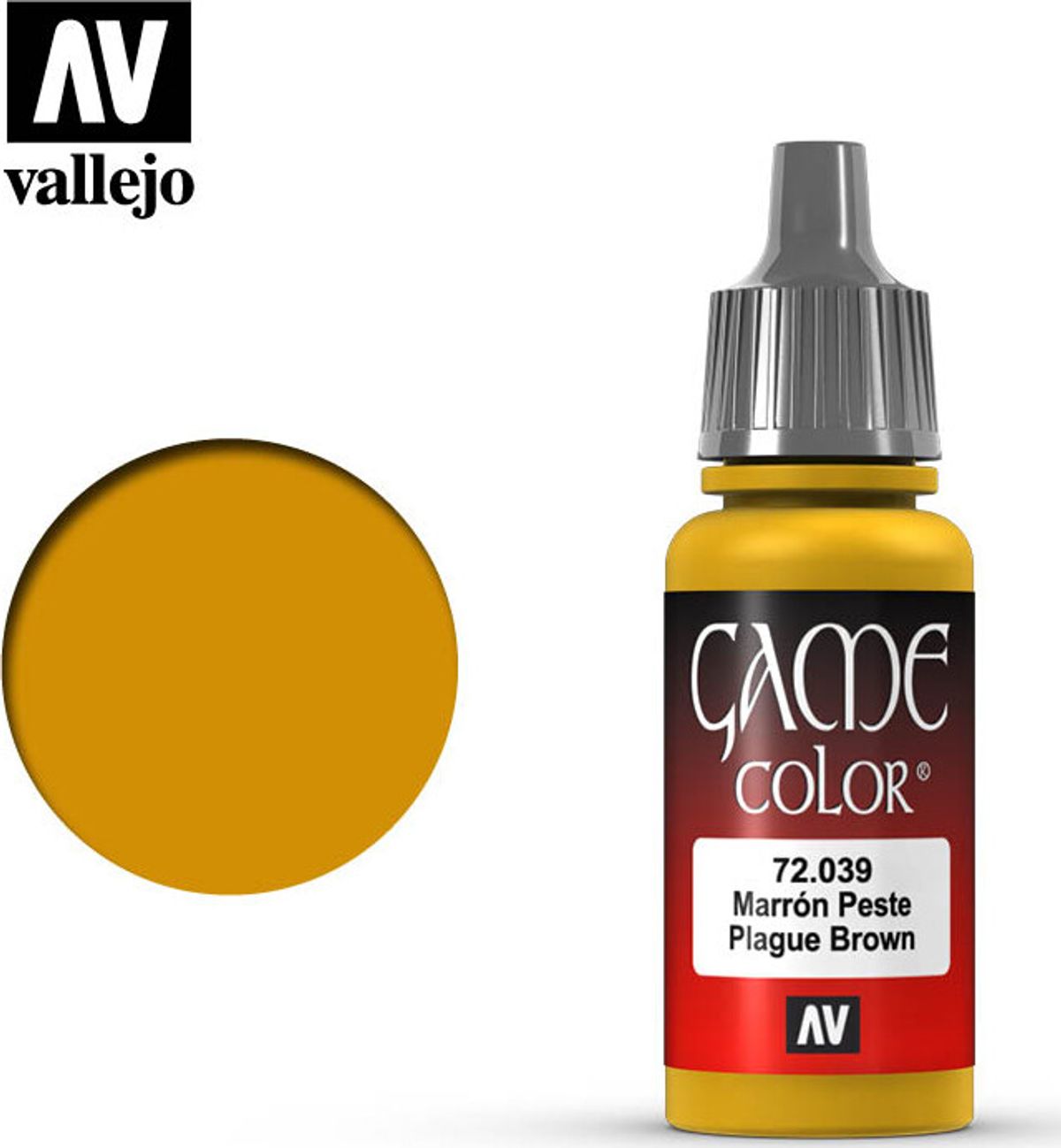 Vallejo - Game Color - Plague Brown Mat - 18 Ml - 72039