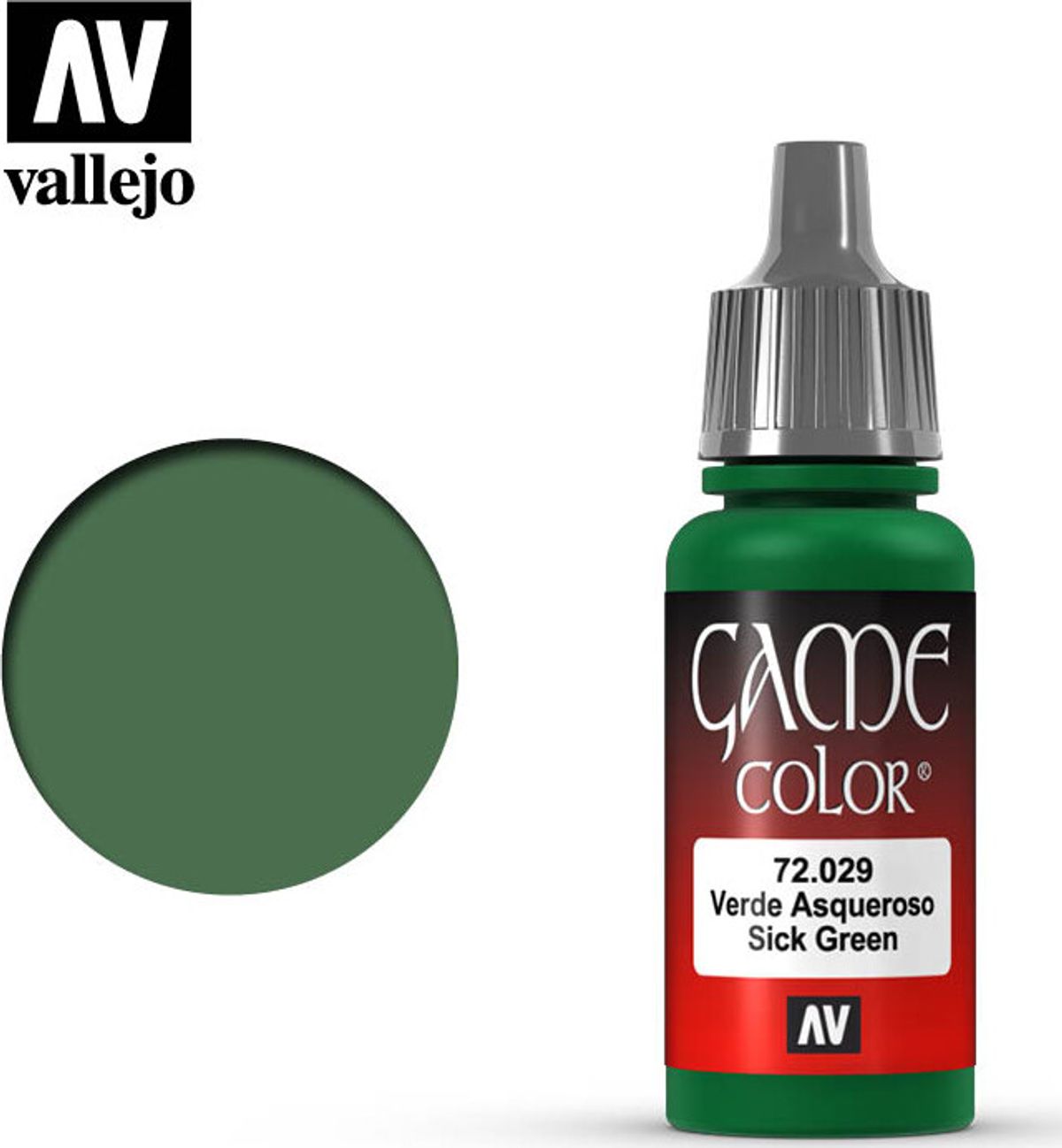 Vallejo - Game Color - Sick Green Mat - 18 Ml - 72029