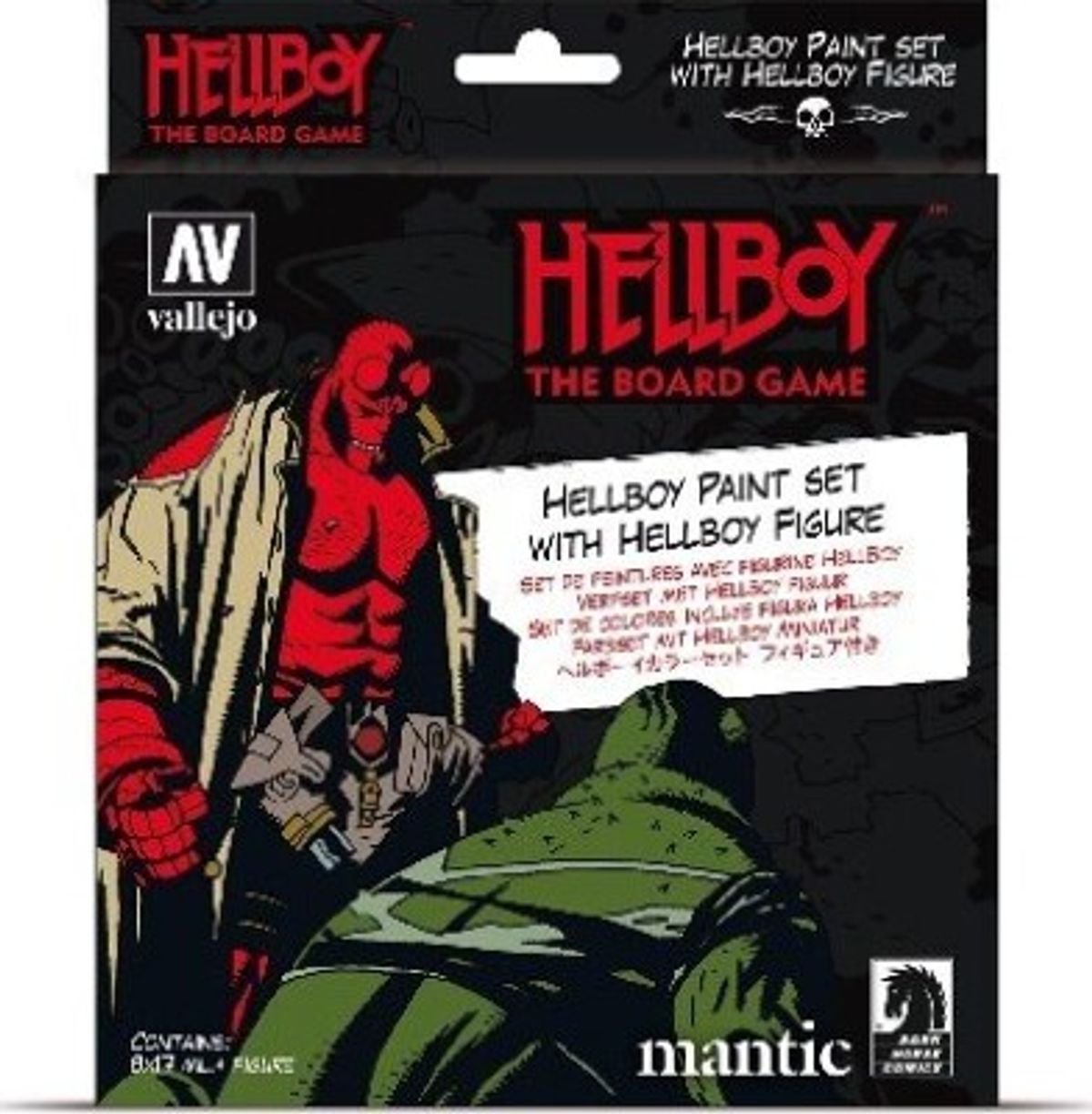 Vallejo - Hellboy Maling Sæt Inkl. Figur - 8x17 Ml