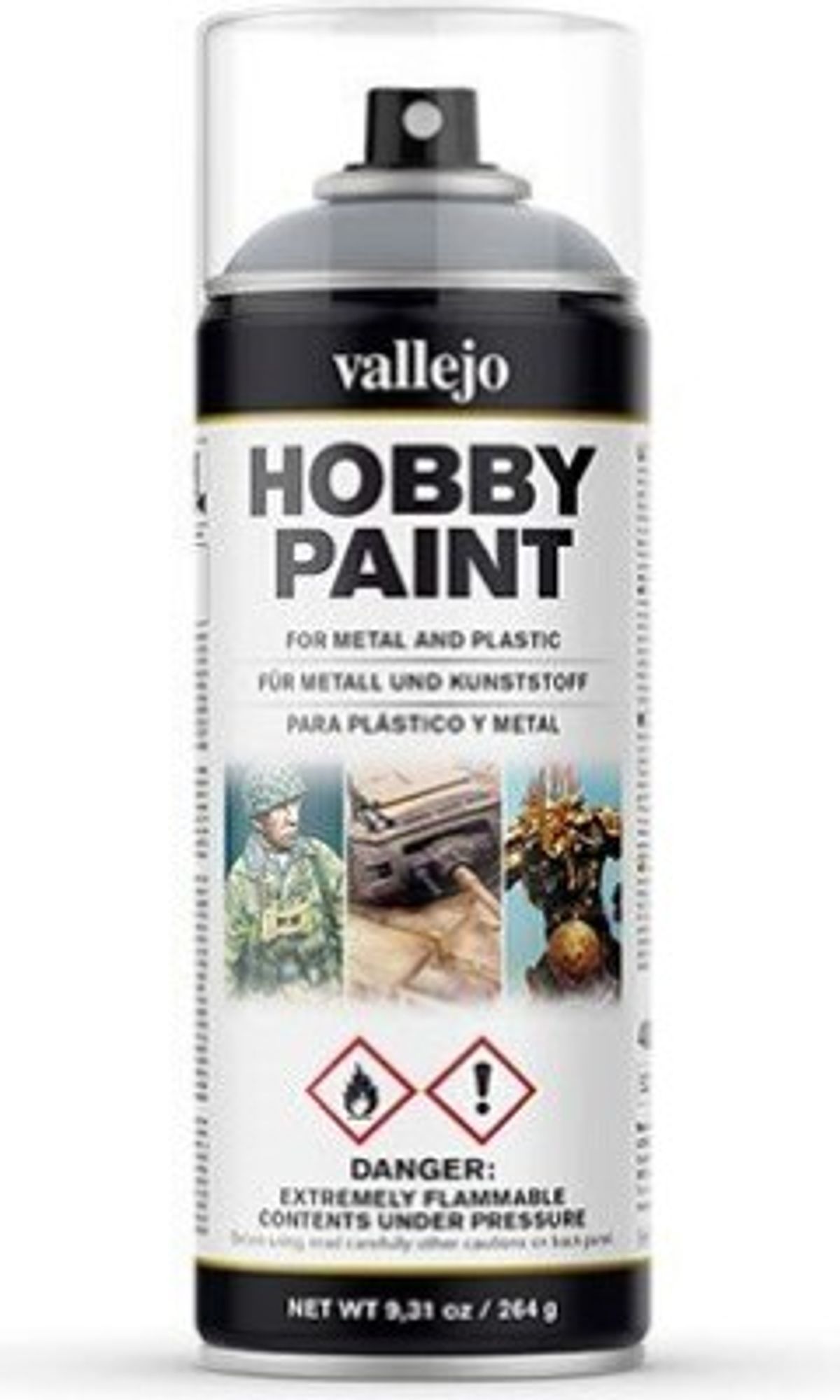 Vallejo - Hobby Paint Spraymaling - Fantasy Silver 400 Ml