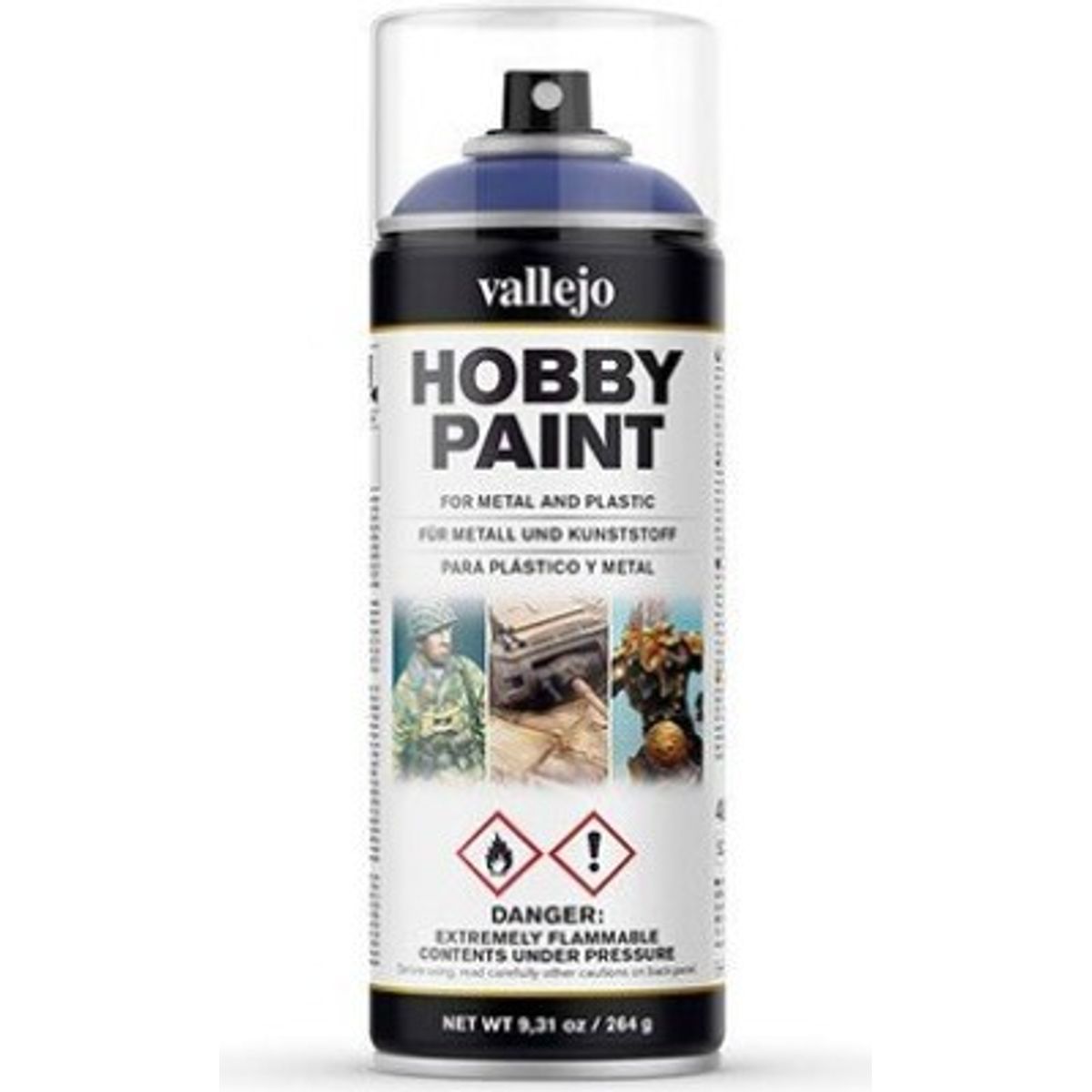 Vallejo - Hobby Paint Spraymaling - Ultramarine Blue 400 Ml