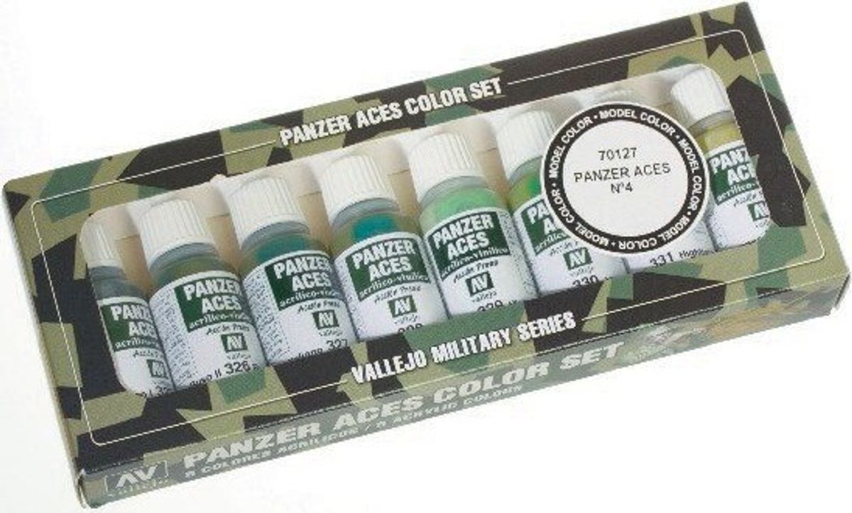 Vallejo - Model Color Maling Sæt - Panzer Aces No. 4 - 8x17 Ml