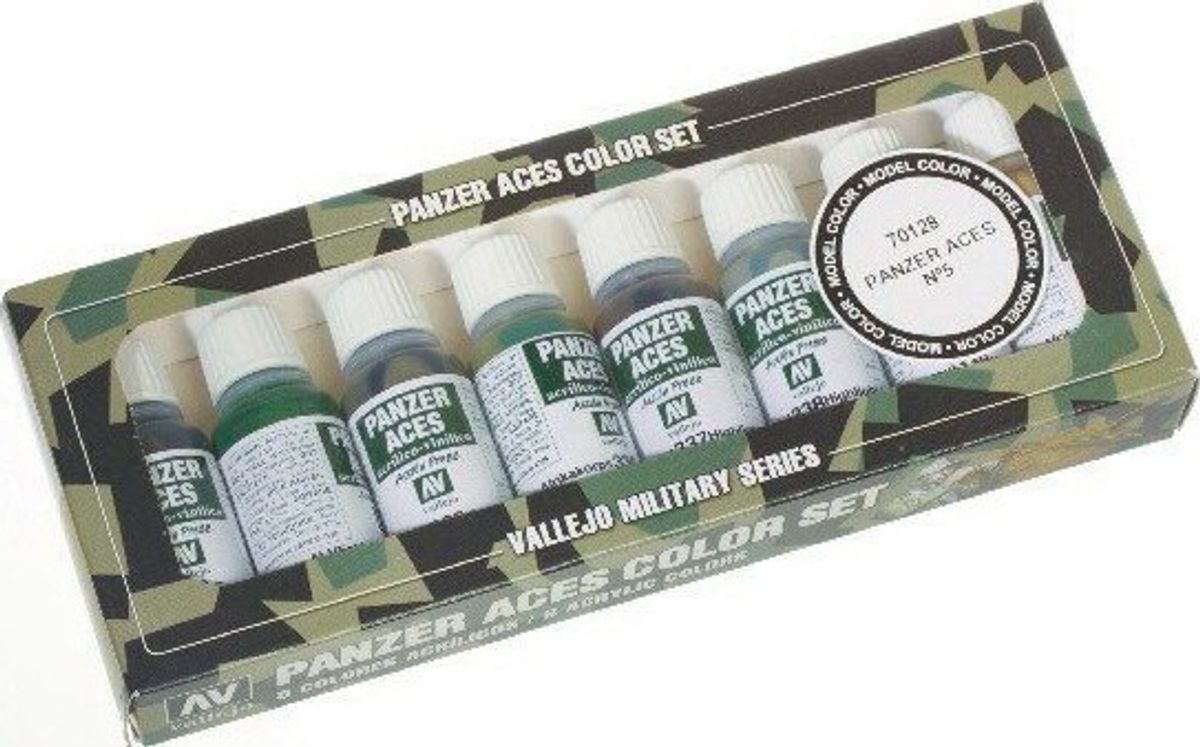 Vallejo - Model Color Maling Sæt - Panzer Aces No. 5 - 8x17 Ml