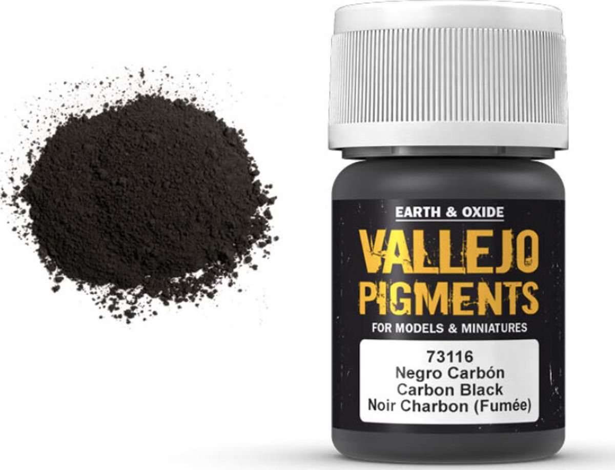 Vallejo - Pigments - Carbon Black - 35 Ml - 73116