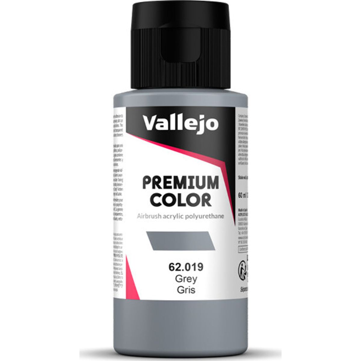 Vallejo - Premium Airbrush Maling - Grå 60 Ml