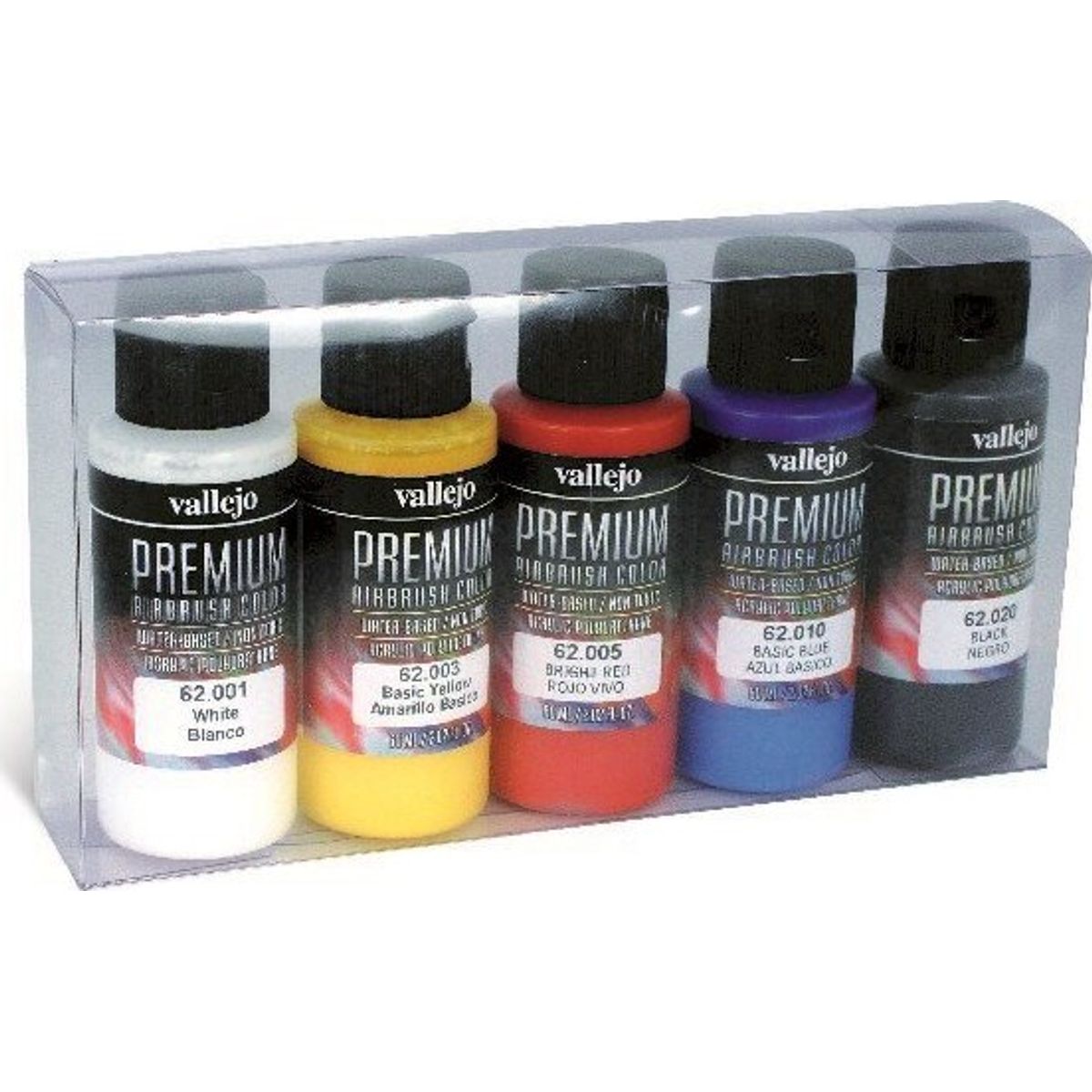 Vallejo - Premium Airbrush Maling Sæt - Opaque Colors - 5x60 Ml