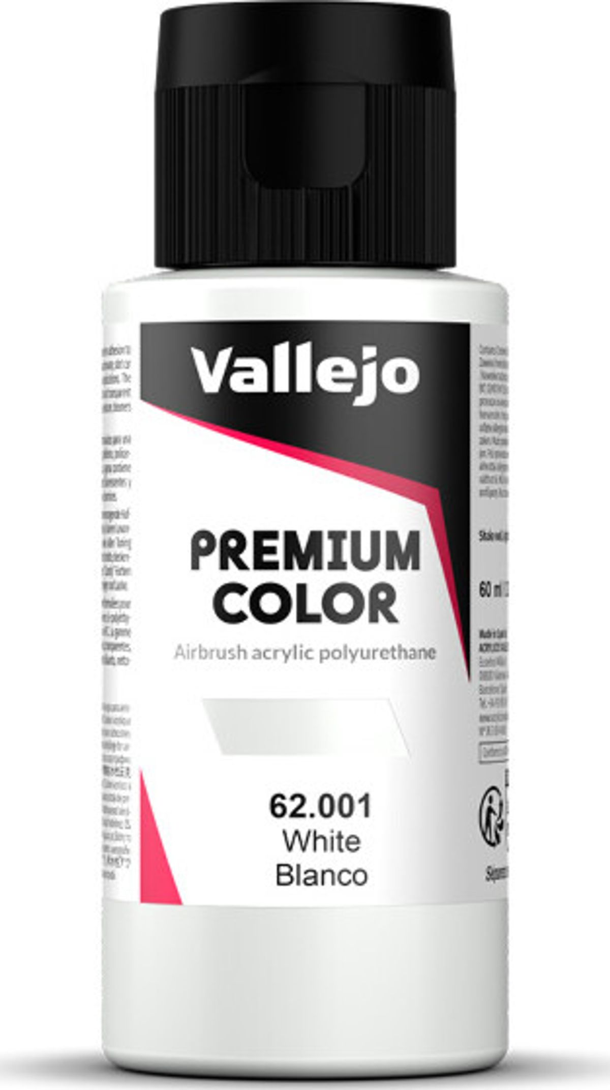 Vallejo - Premium Airbrush Maling - White 60 Ml