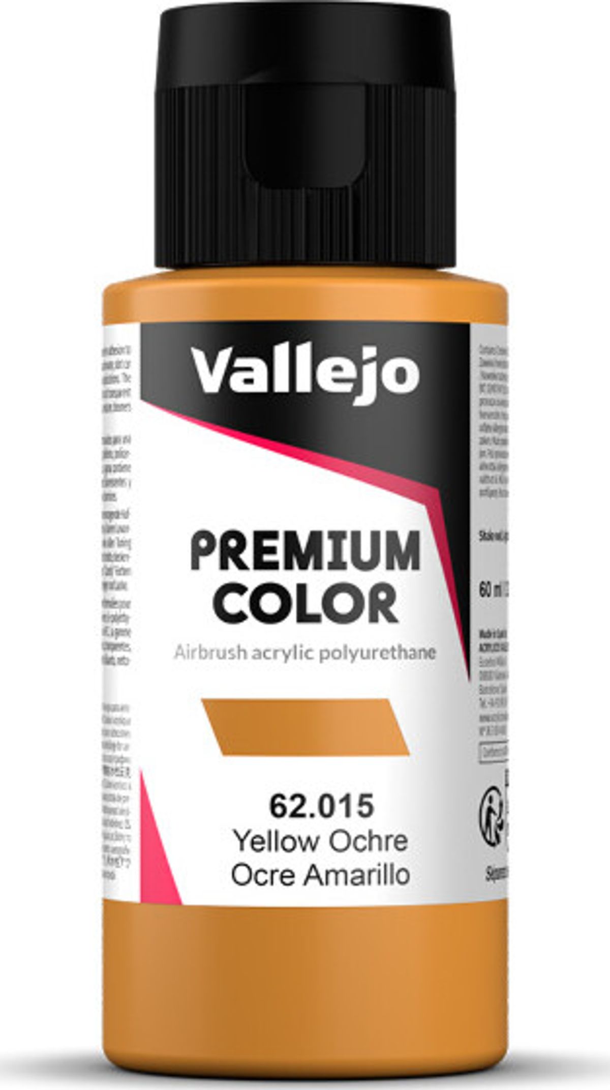 Vallejo - Premium Airbrush Maling - Yellow Ochre 60 Ml