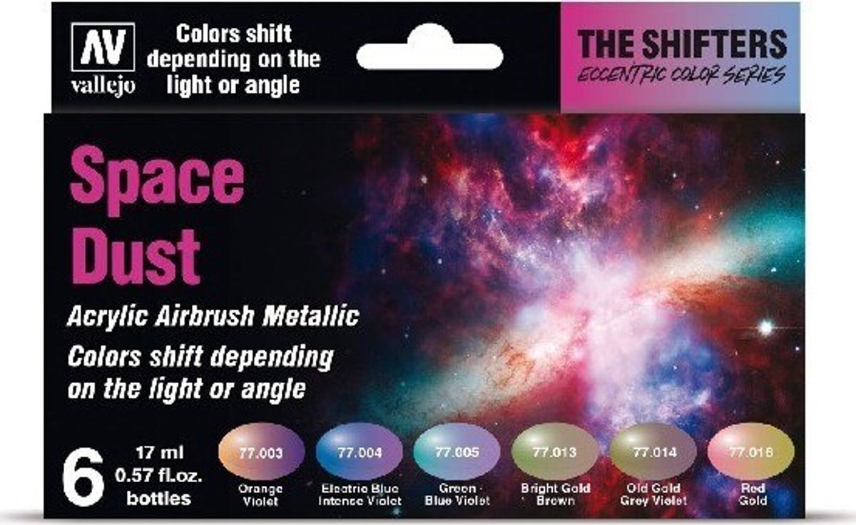 Vallejo - Shifters Space Dust Maling Sæt Til Modelhobby - 6x17 Ml