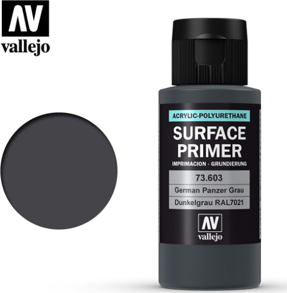 Vallejo - Surface Primer - German Panzer Grey 60 Ml