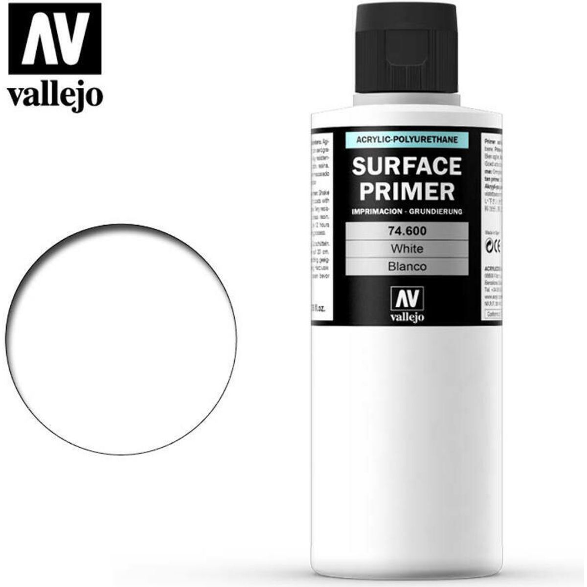 Vallejo - Surface Primer - Hvid 200 Ml